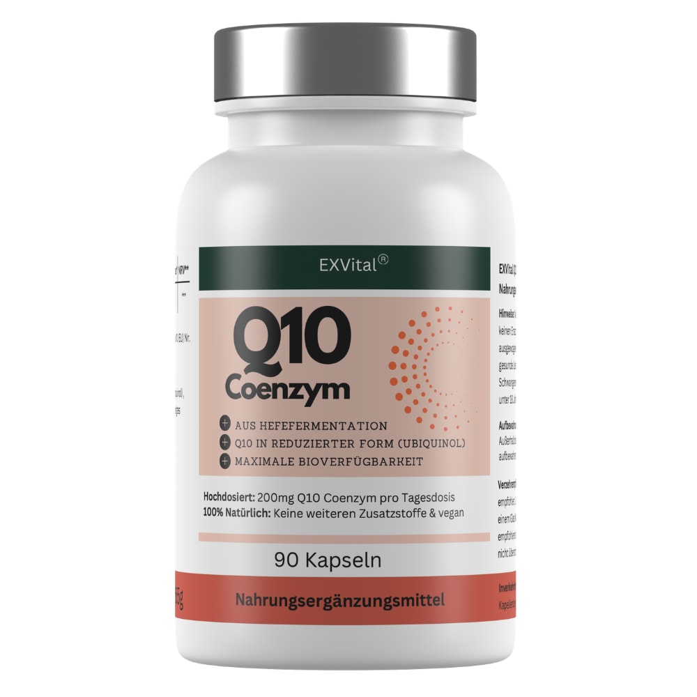 EXVital&reg; Q10 Coenzym Kapseln (Ubiquinol), hochdosiert, 90 Kapseln - Bild 1