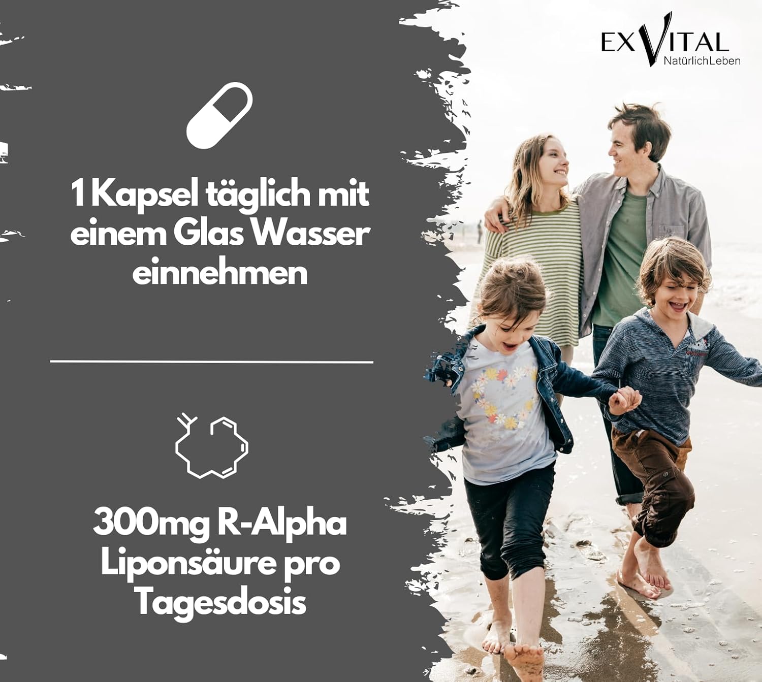 EXVital&reg; R-Alpha-Lipons&auml;ure Kapseln, 180 Kapseln - Bild 1