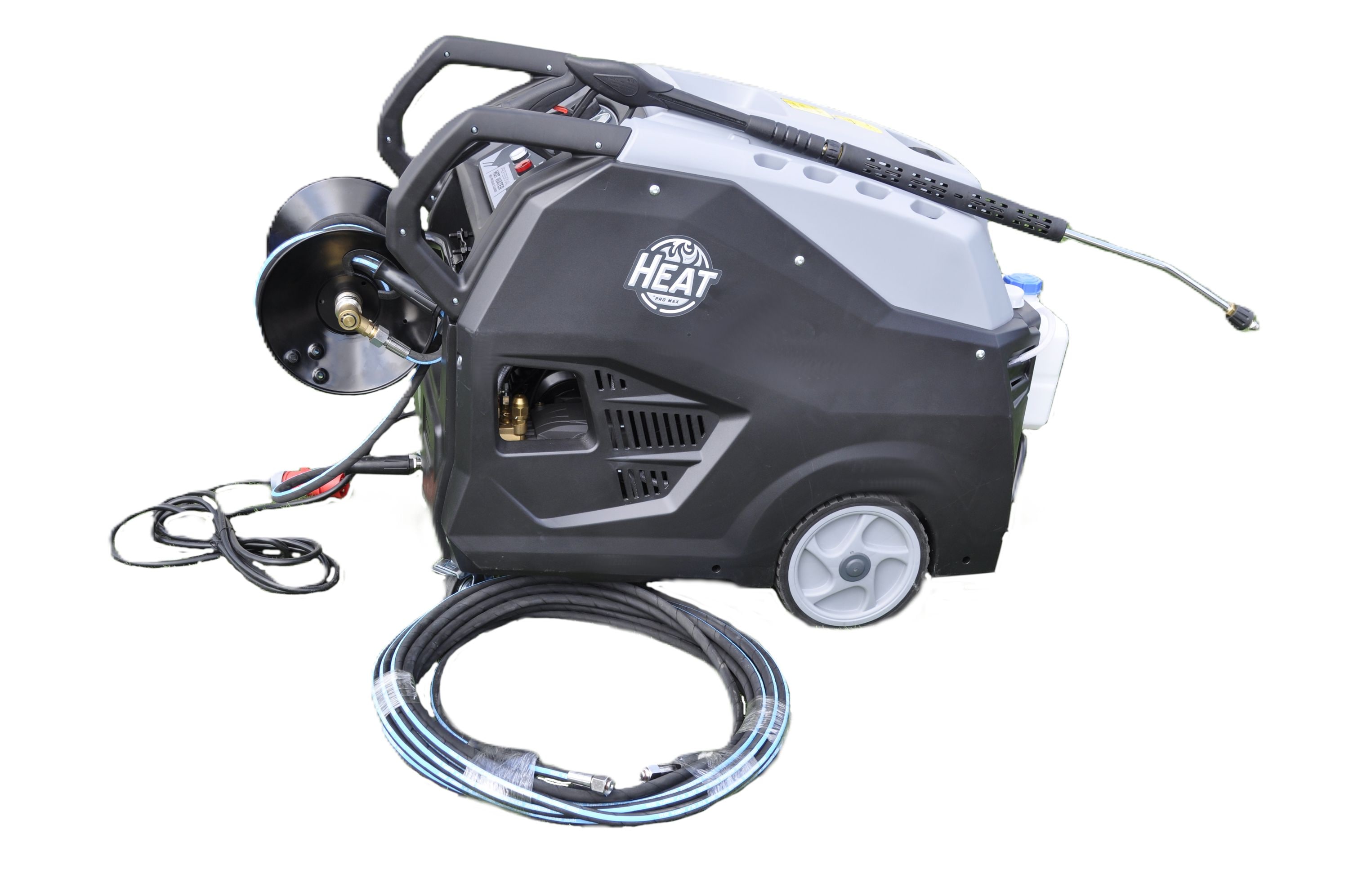 Hochdruckreiniger Hei&szlig;wasser + Rolle + Schlauch - Bild 1