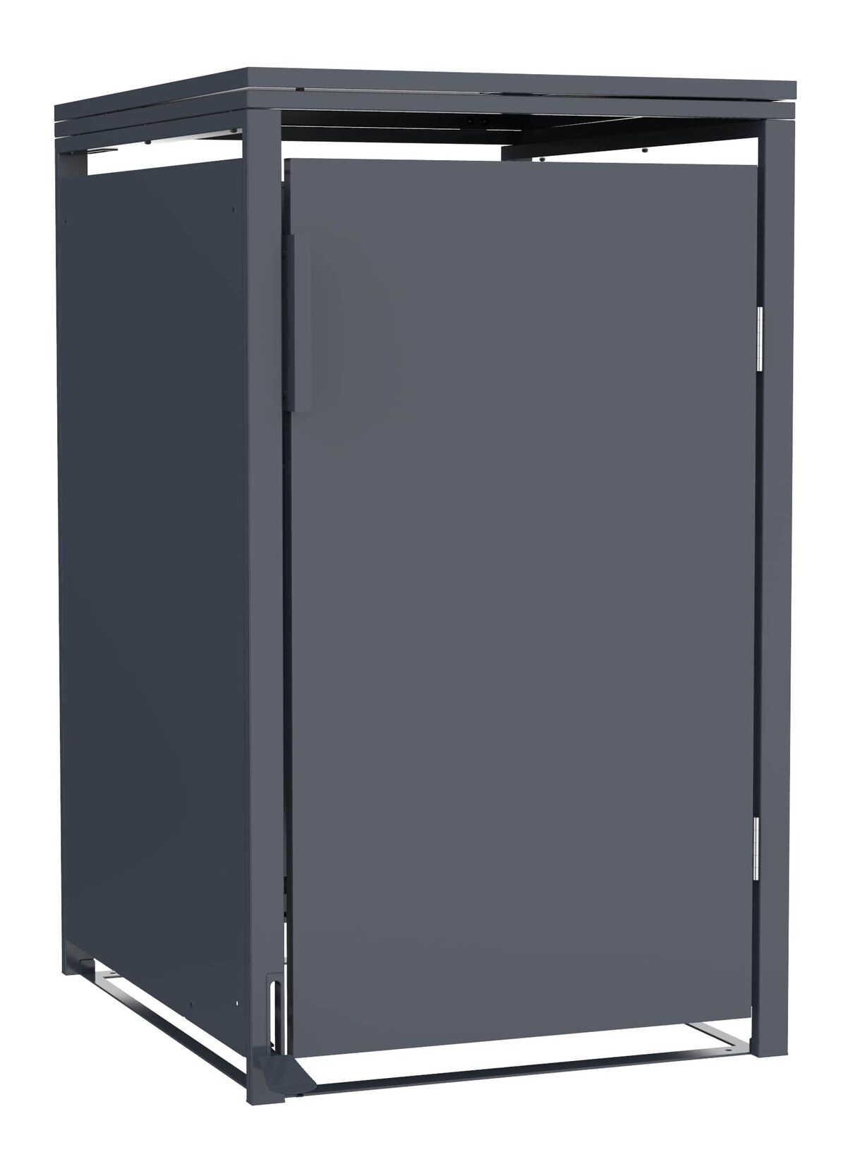 Mülltonnenbox Anthrazit für 1 Mülltonne 120L 240L 68x80x116cm Pedal Softclose