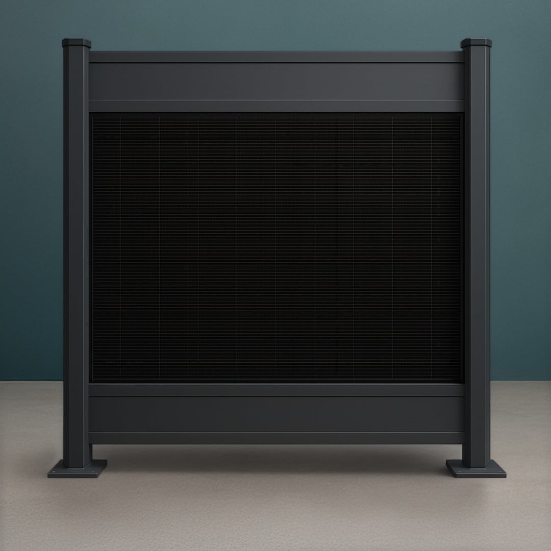 PV Zaun Style 1912 mm x 1850 mm RAL7016 Basis - Bild 1