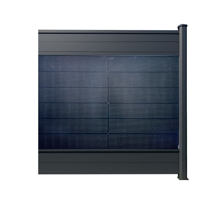 PV Zaun Style 1837 mm x 1850 mm RAL7016 Erweiterung - Bild 1