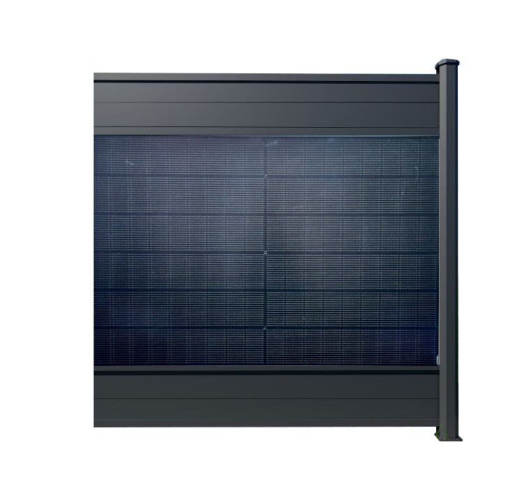 PV Zaun Style 1837 mm x 1850 mm RAL7016 Erweiterung