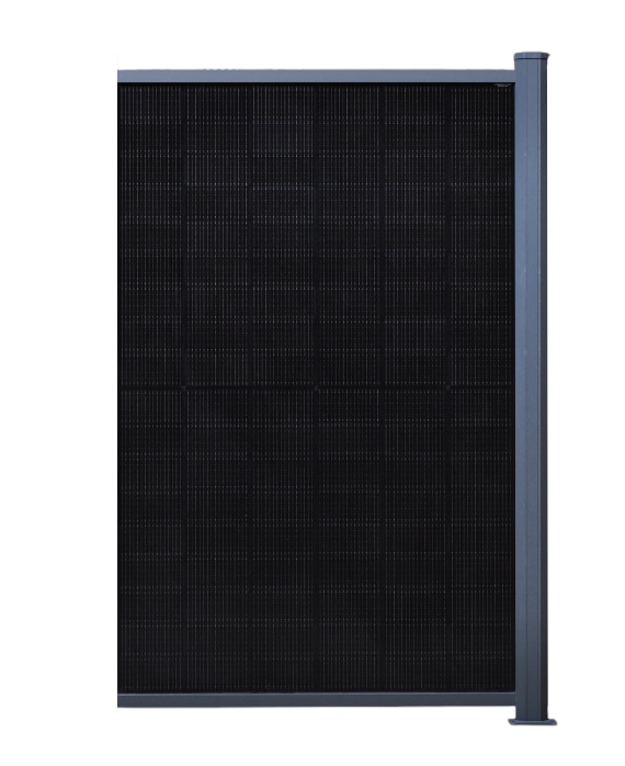 PV Zaun Classic vertikal 1210 mm x 1950mm RAL7016 Erweiterung - Bild 1