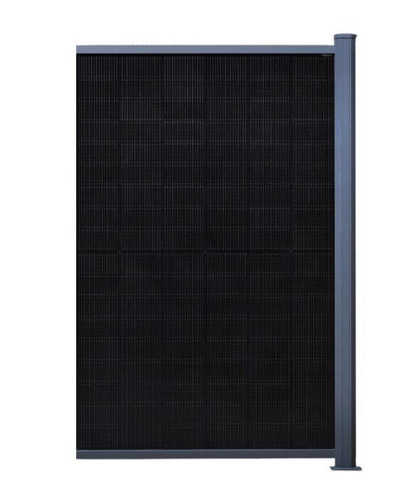 PV Zaun Classic vertikal 1210 mm x 1950mm RAL7016 Erweiterung