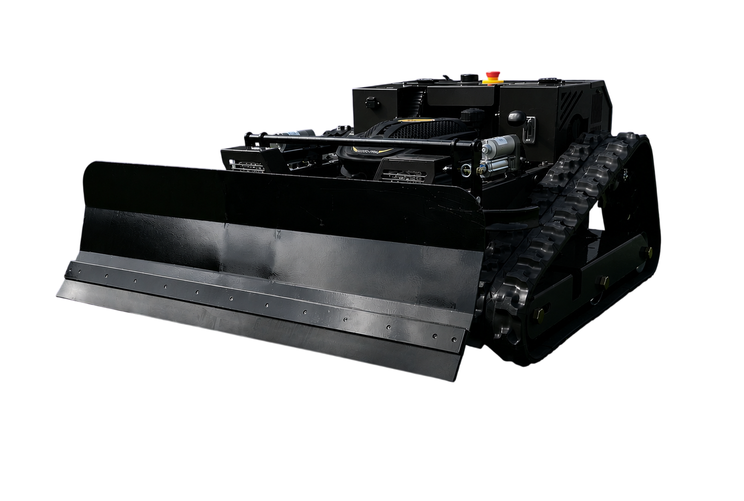 Ferngesteuerter Motor-Rasenmäher CW-500 Plus Schwarz Böschungsmäher mit Schneepflug