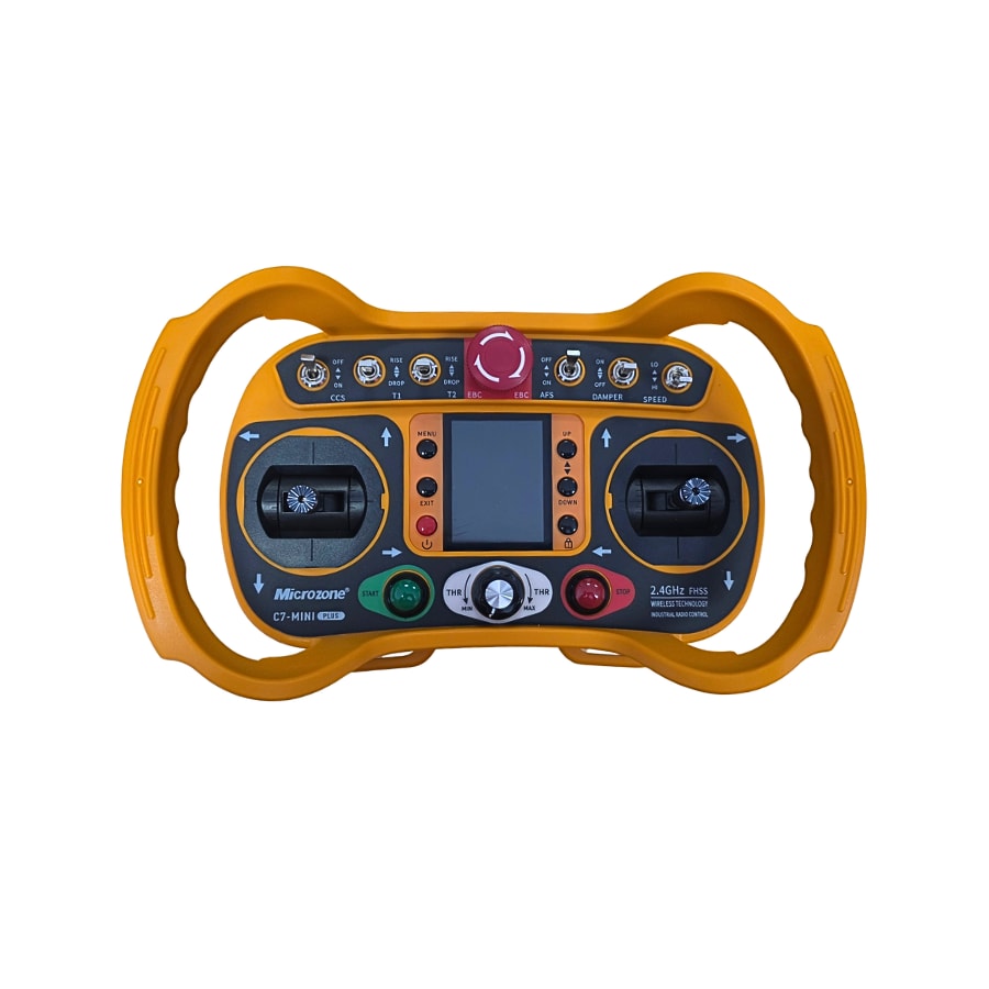 Ferngesteuerter Motor-Rasenm&auml;her CW-500 Plus Orange B&ouml;schungsm&auml;her mit Schneepflug - Bild 1