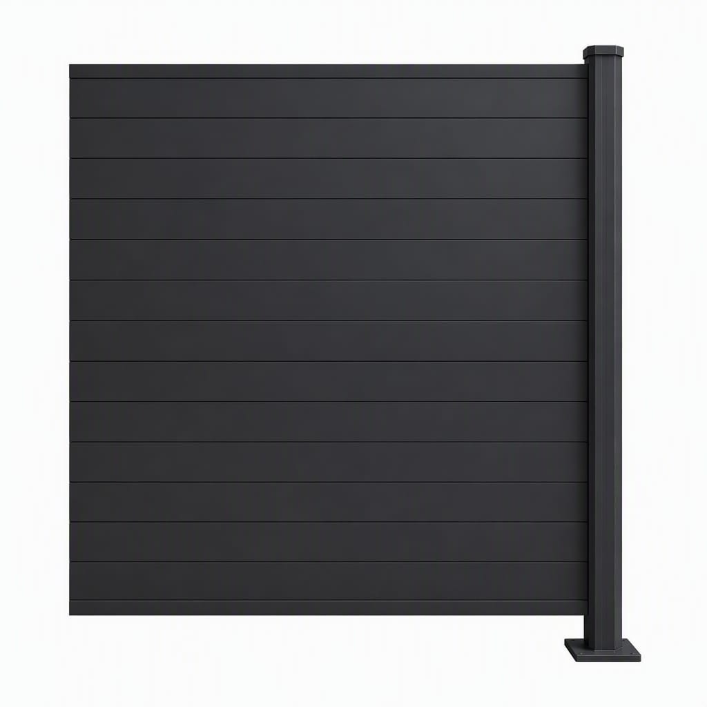 PV Zaun Style 1837 mm x 1850 mm RAL7016 Erweiterung - Bild 1