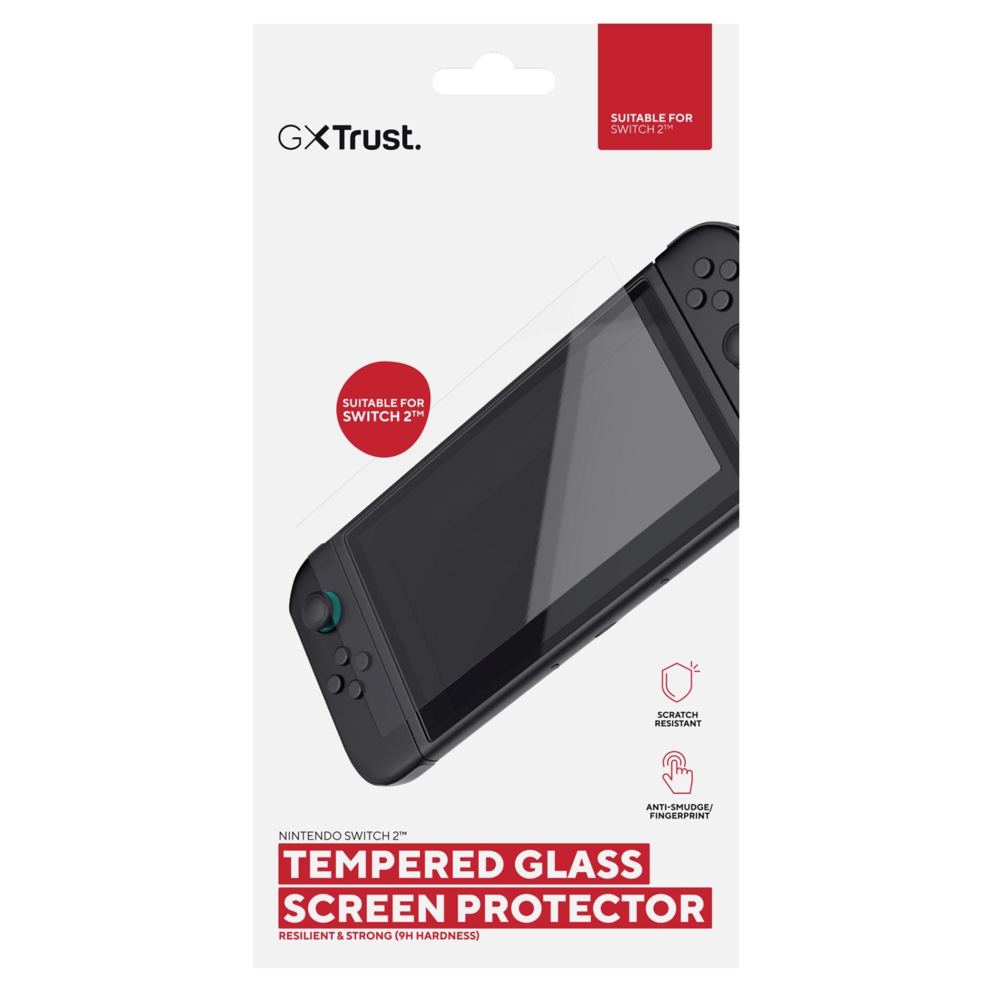 Trust GXT 1254 Displayschutz aus Hartglas f&uuml;r Nintendo Switch 2 - Bild 1