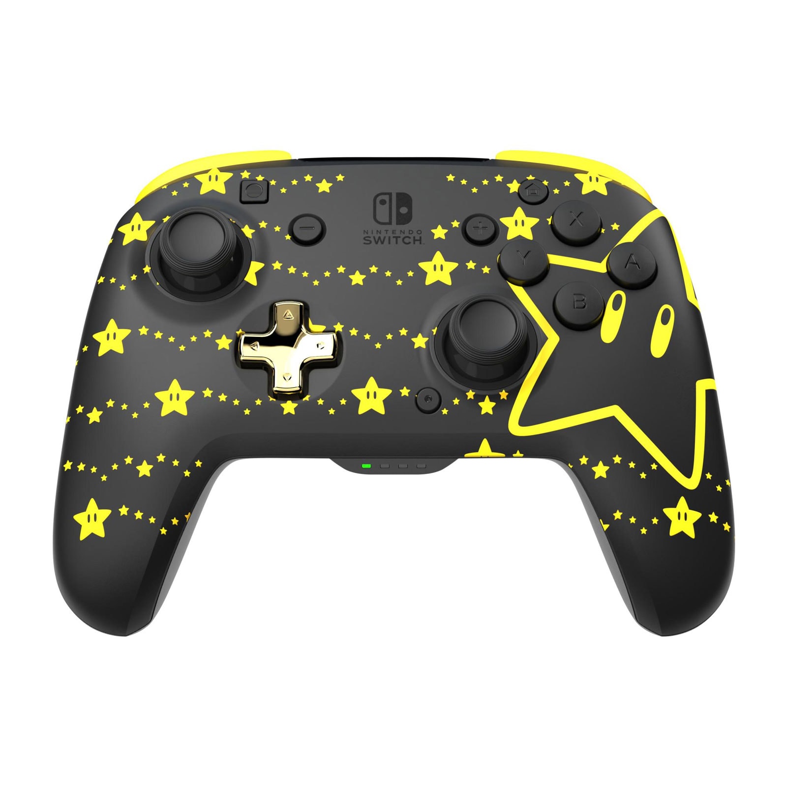 PDP Rematch Glow Wireless Switch Controller, Schwarz/Gelb - Bild 1