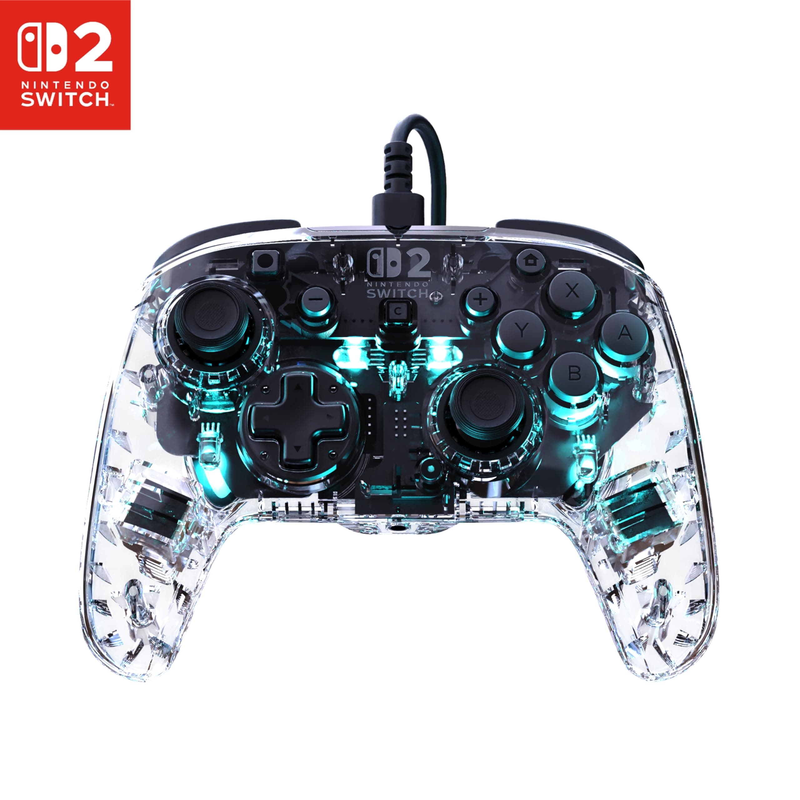 Turtle Beach Afterglow Controller f&uuml;r Nintendo Switch 2, Transparent - Bild 1