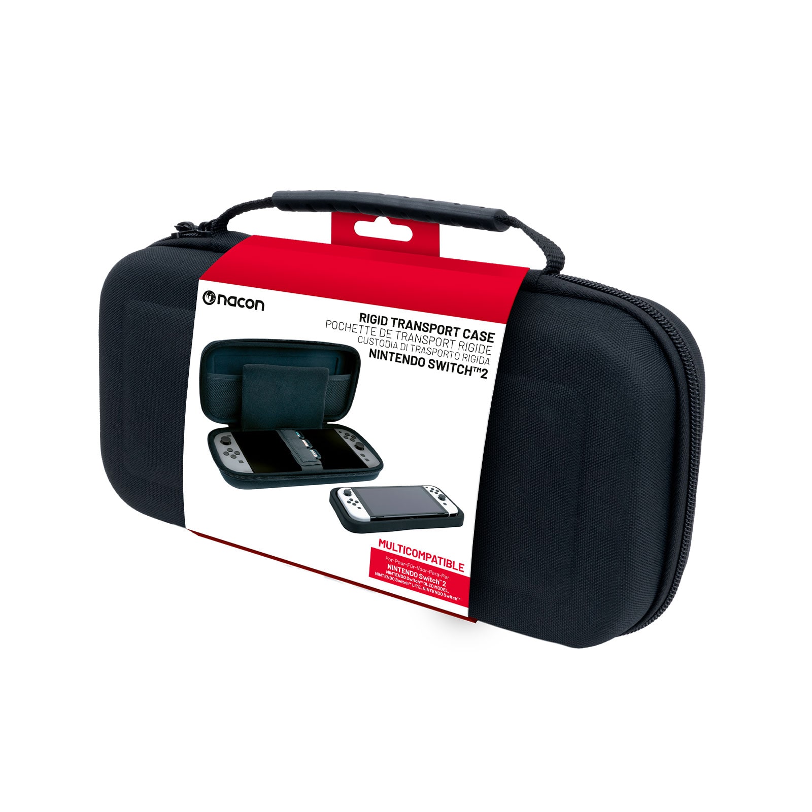 BIGBEN Nintendo Switch 2 Tasche Classic, Schwarz, Gr&ouml;&szlig;e L - Bild 1