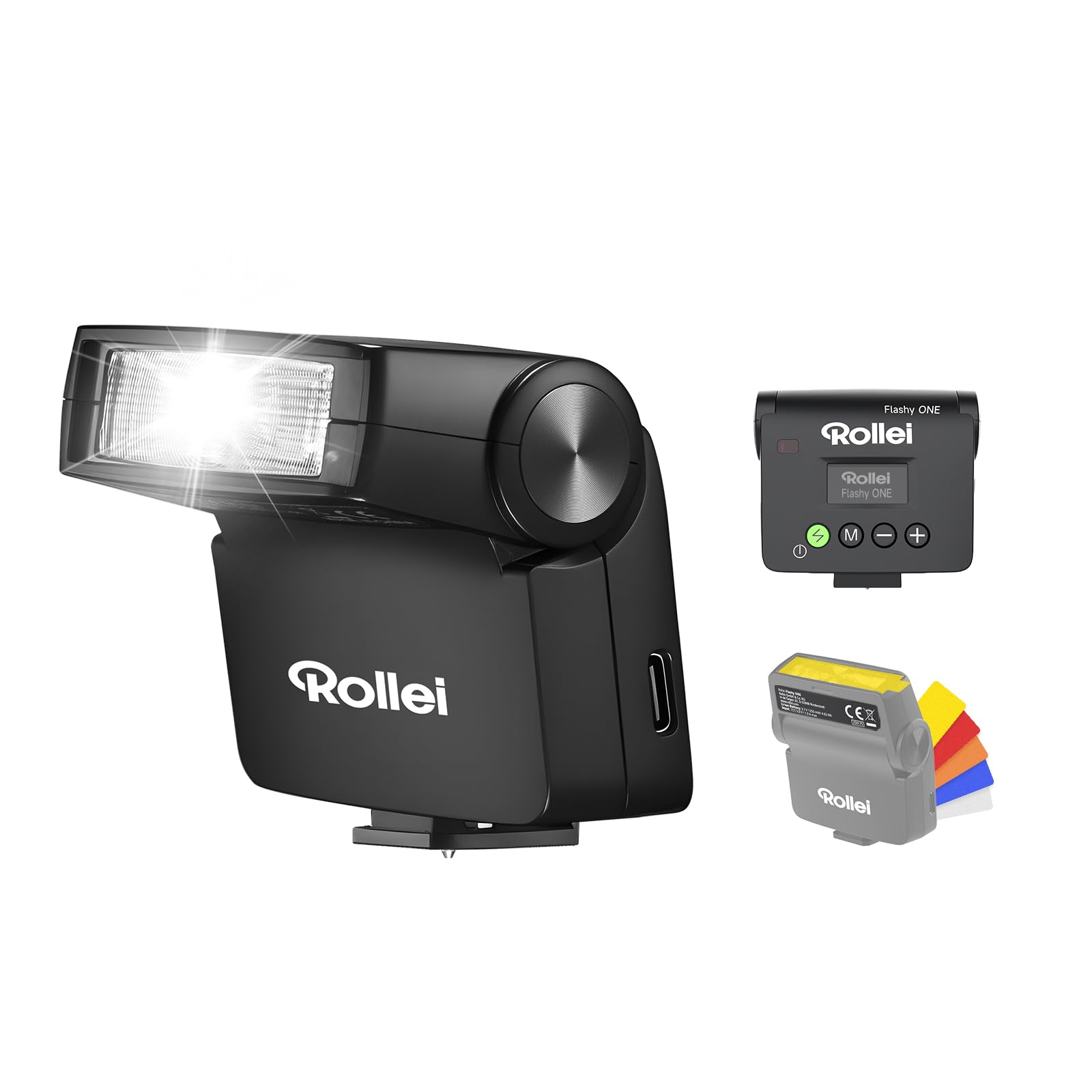 ROLLEI Flashy One Blitzger&auml;t (Standard-Hot-Shoe f&uuml;r alle g&auml;ngigen Kameras) - Bild 1