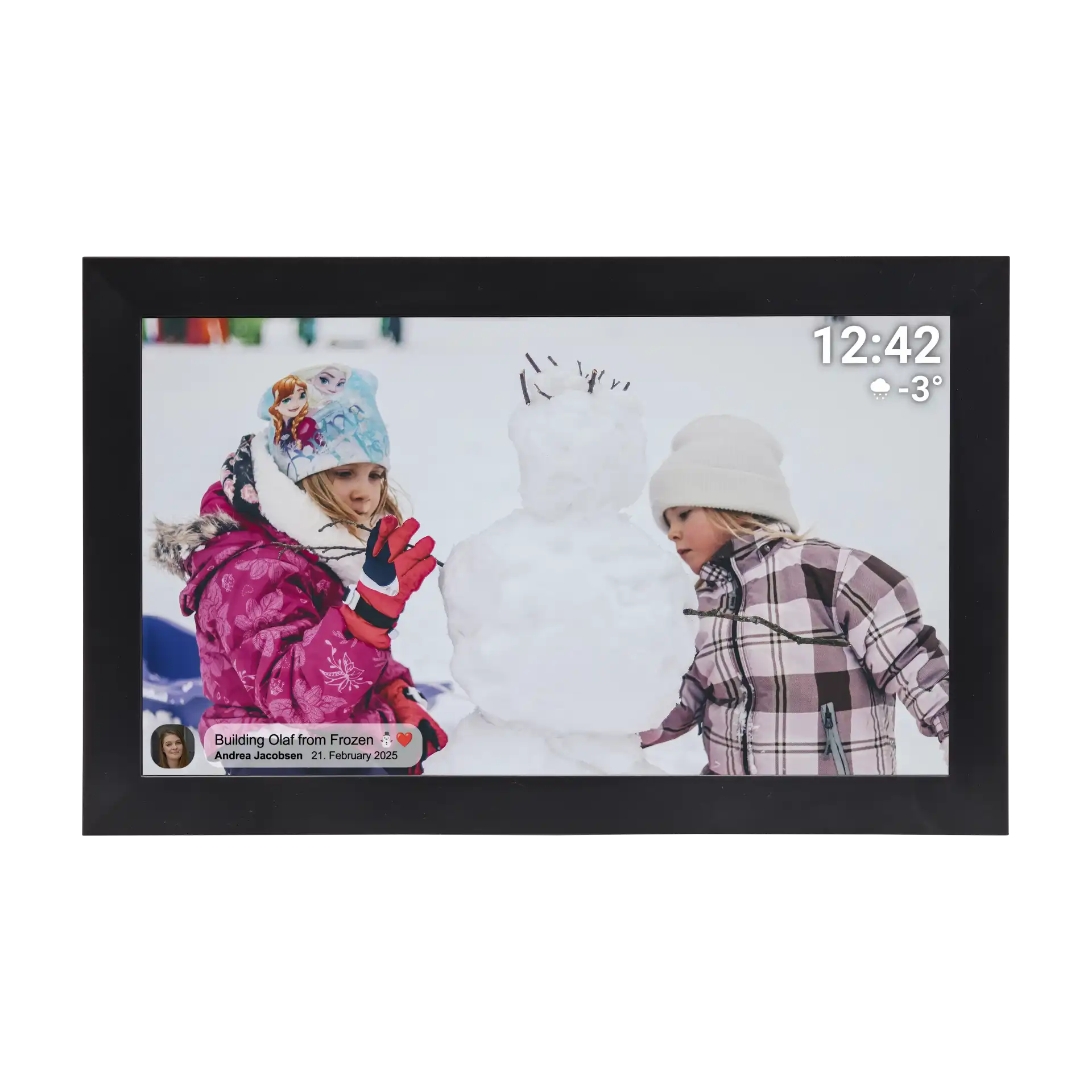 DENVER PFF-1504B WiFi Frameo Digitaler Bilderrahmen (15,6") - Bild 1