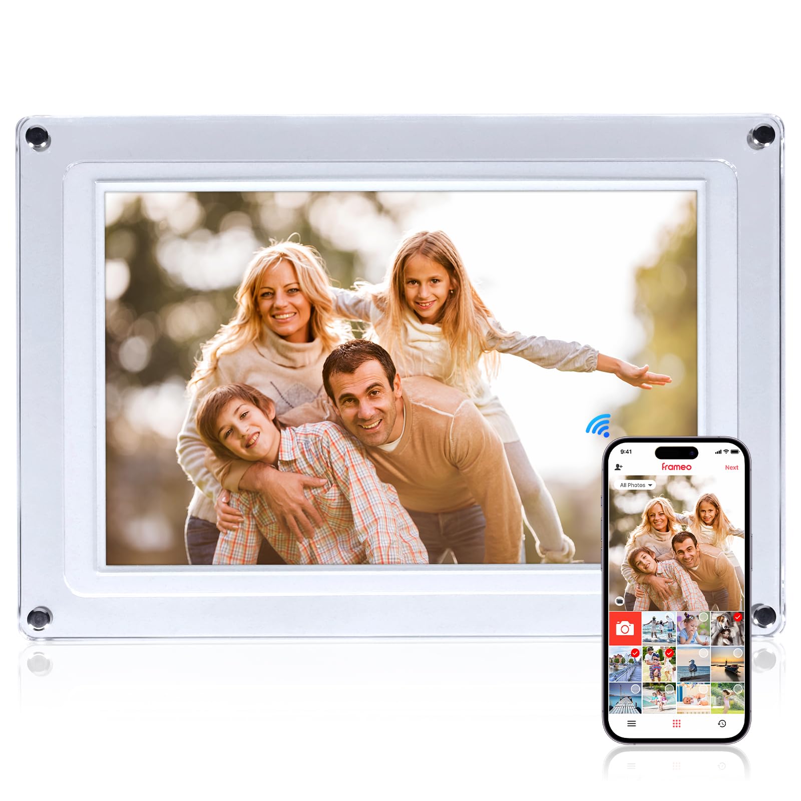 ROLLEI Smart Frame WiFi 109 Acrylic Digitaler Bilderrahmen - Bild 1