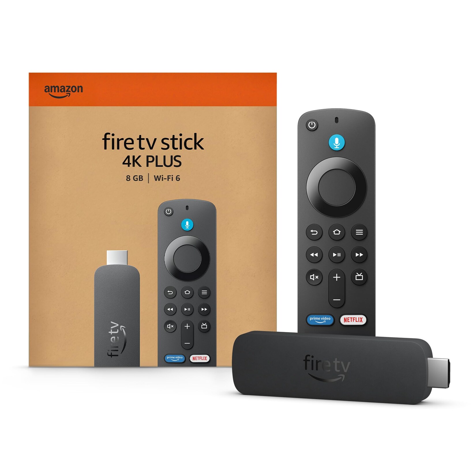 AMAZON Fire TV Stick 4K Plus (2e génération) TV-Stick 8 GB, Noir
