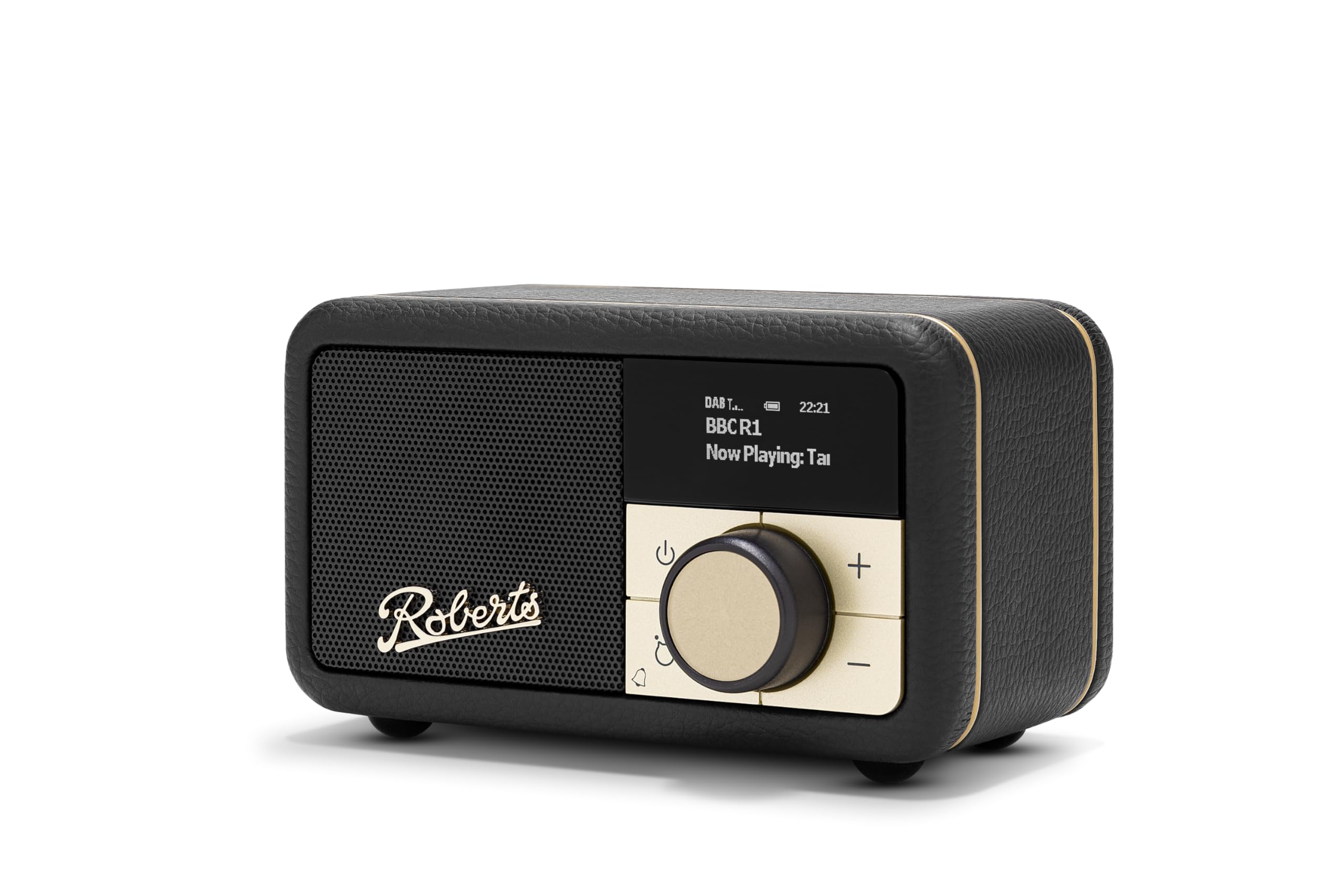 ROBERTS Revival Petite 2 black DAB+ Radio (Wecker, Bluetooth, mit Akku, USB, tragbar) - Bild 1