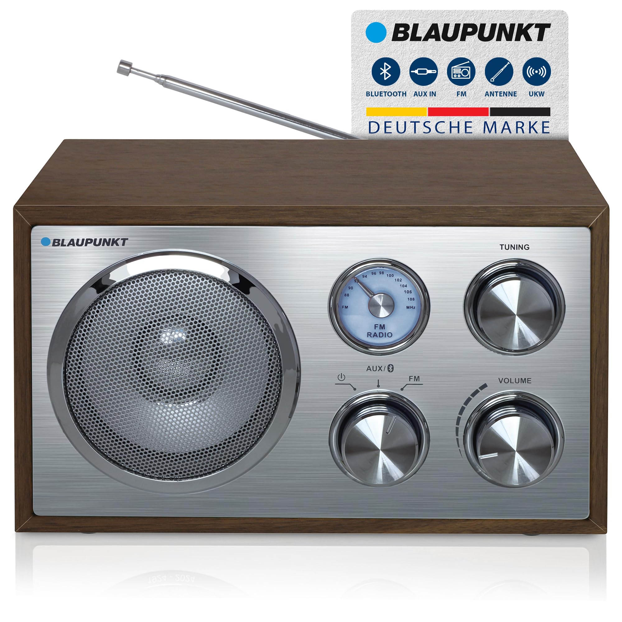 RXN 180 WN Nostalgieradio mit Bluetooth | Wallnus - Bild 1