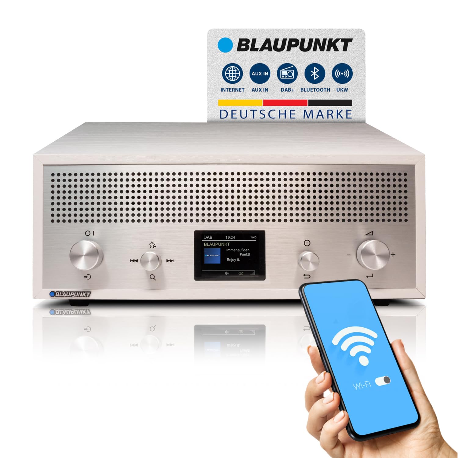 VERONA | RXD 190 | Nostalgieradio mit DAB+ und Bluetooth | Wei&szlig; - Bild 1