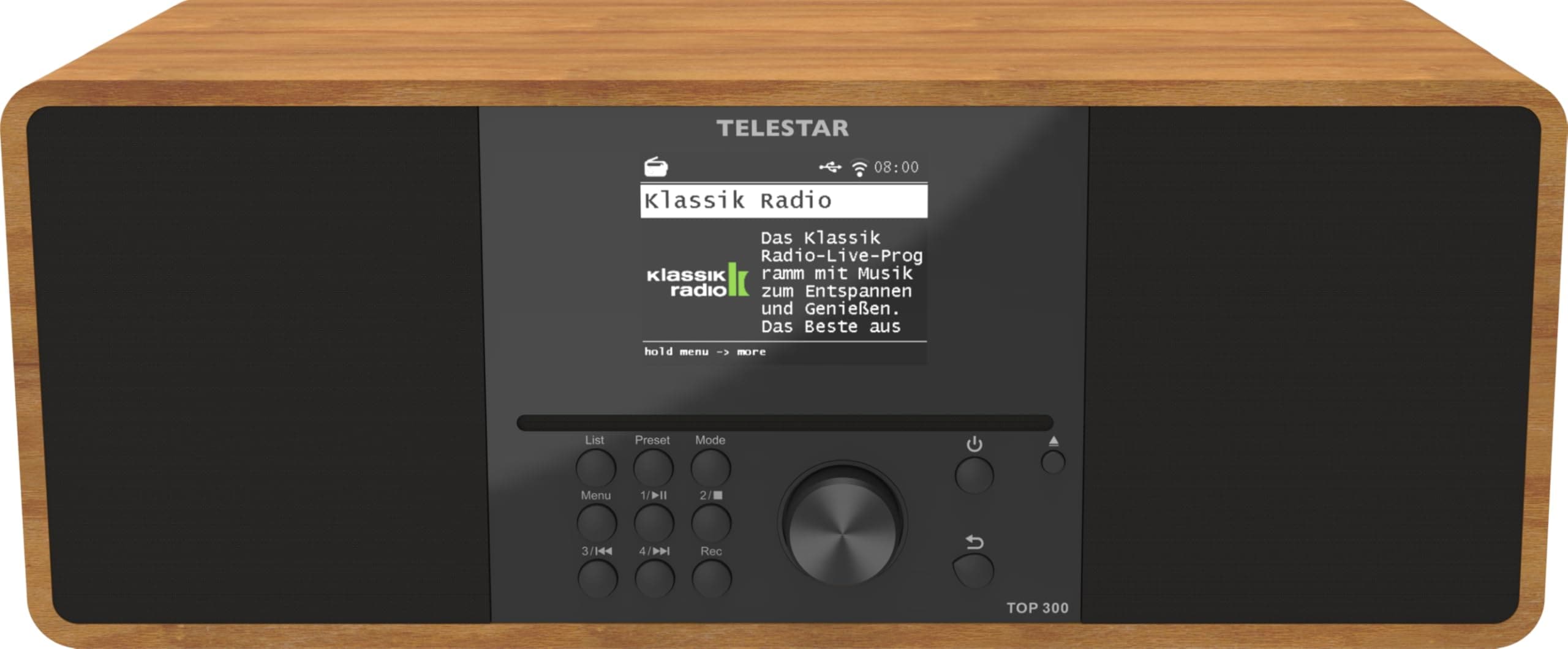 TELESTAR DAB+ Internetradio mit CD-Player TOP 300 Holz - Bild 1