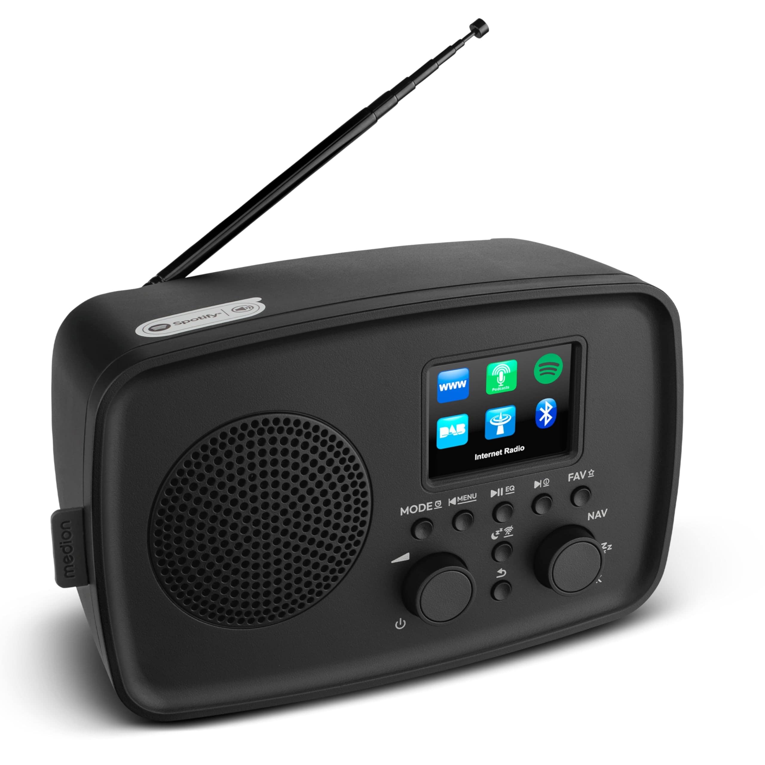 Medion LIFE Internetradio IRE-1 (MD89318) schwarz DAB+ Internetradio - Bild 1