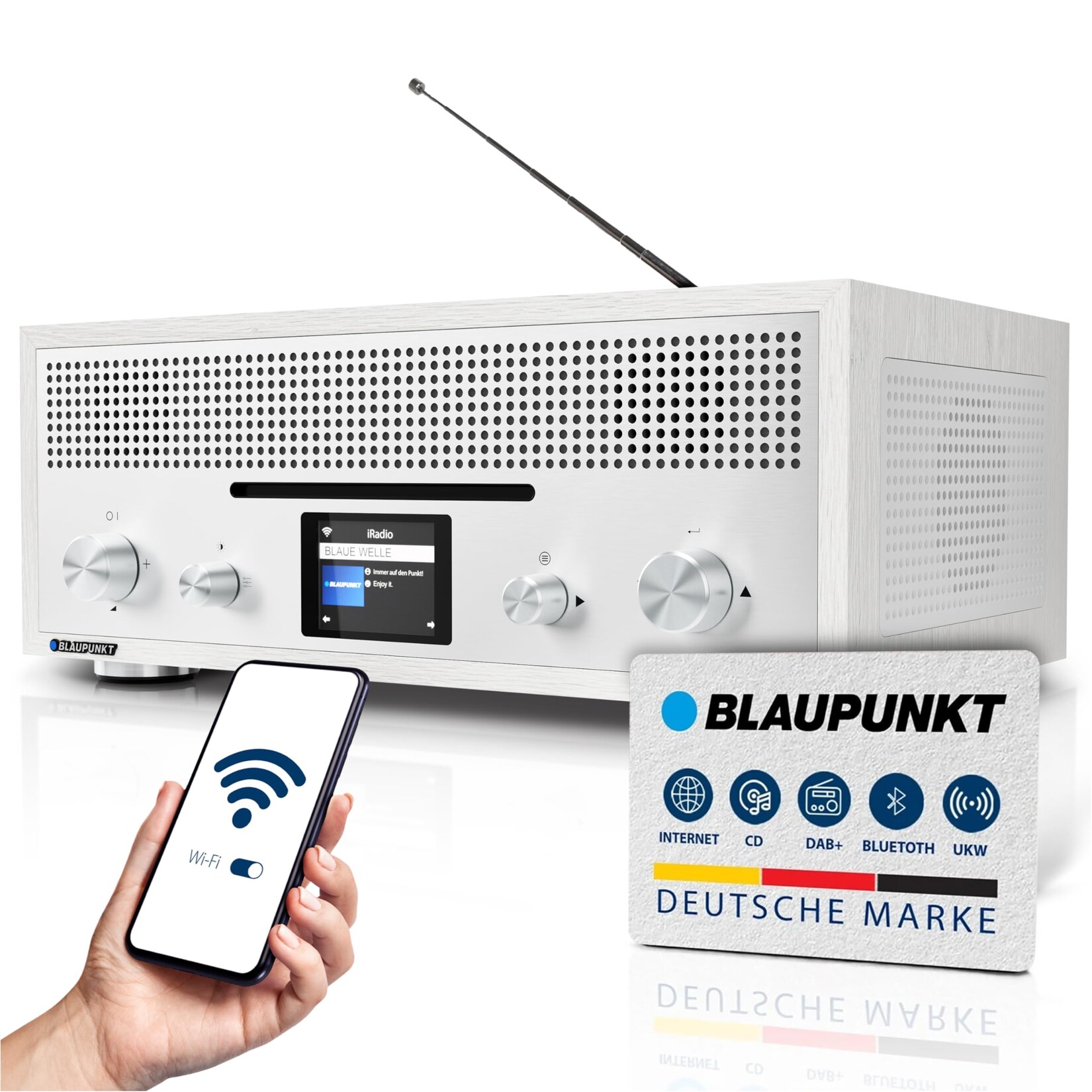 MILANO RXD 1900 CD-Internetradio Weiß