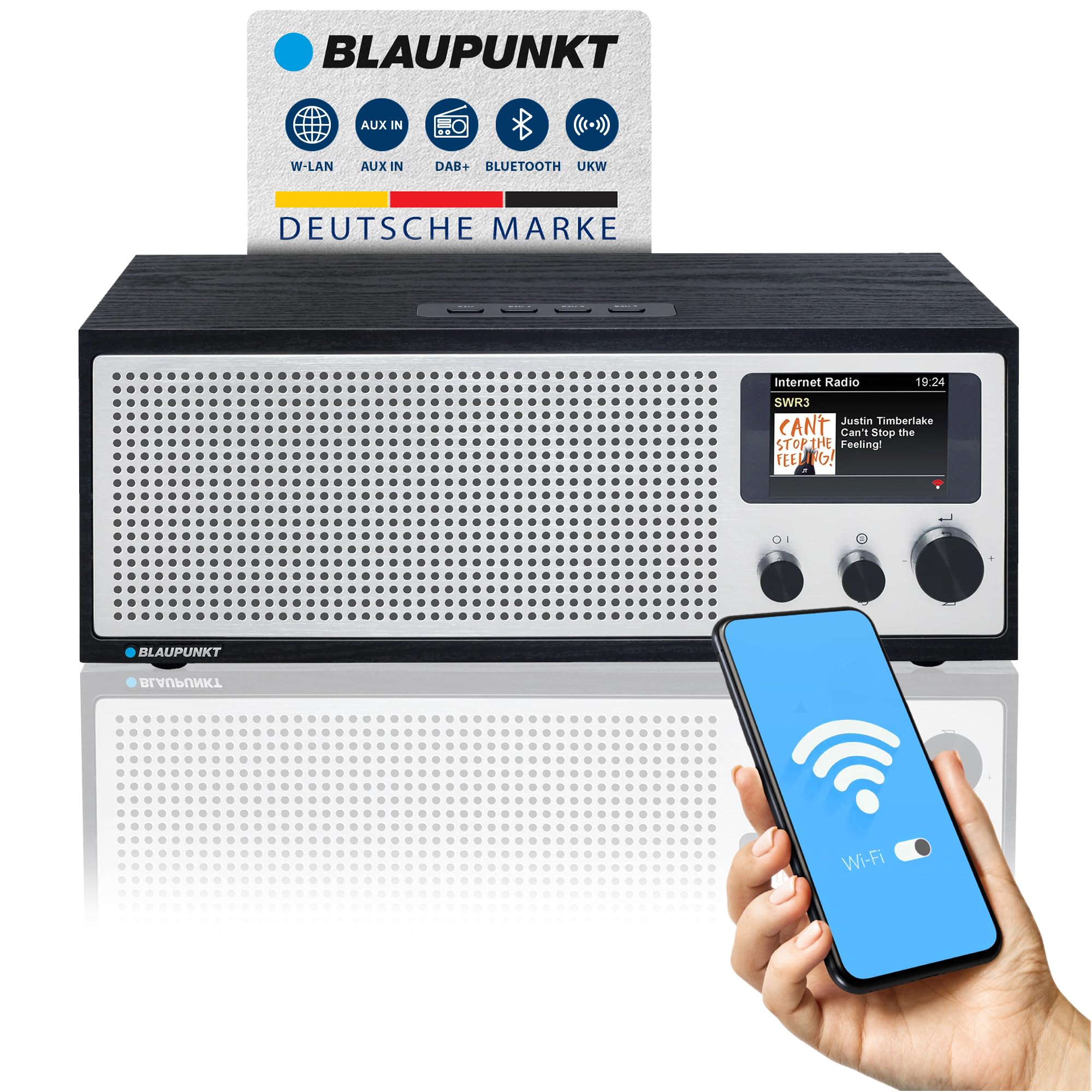 NAPOLI | IRD 400 | Internetradio mit DAB+ |  Schwarz - Bild 1
