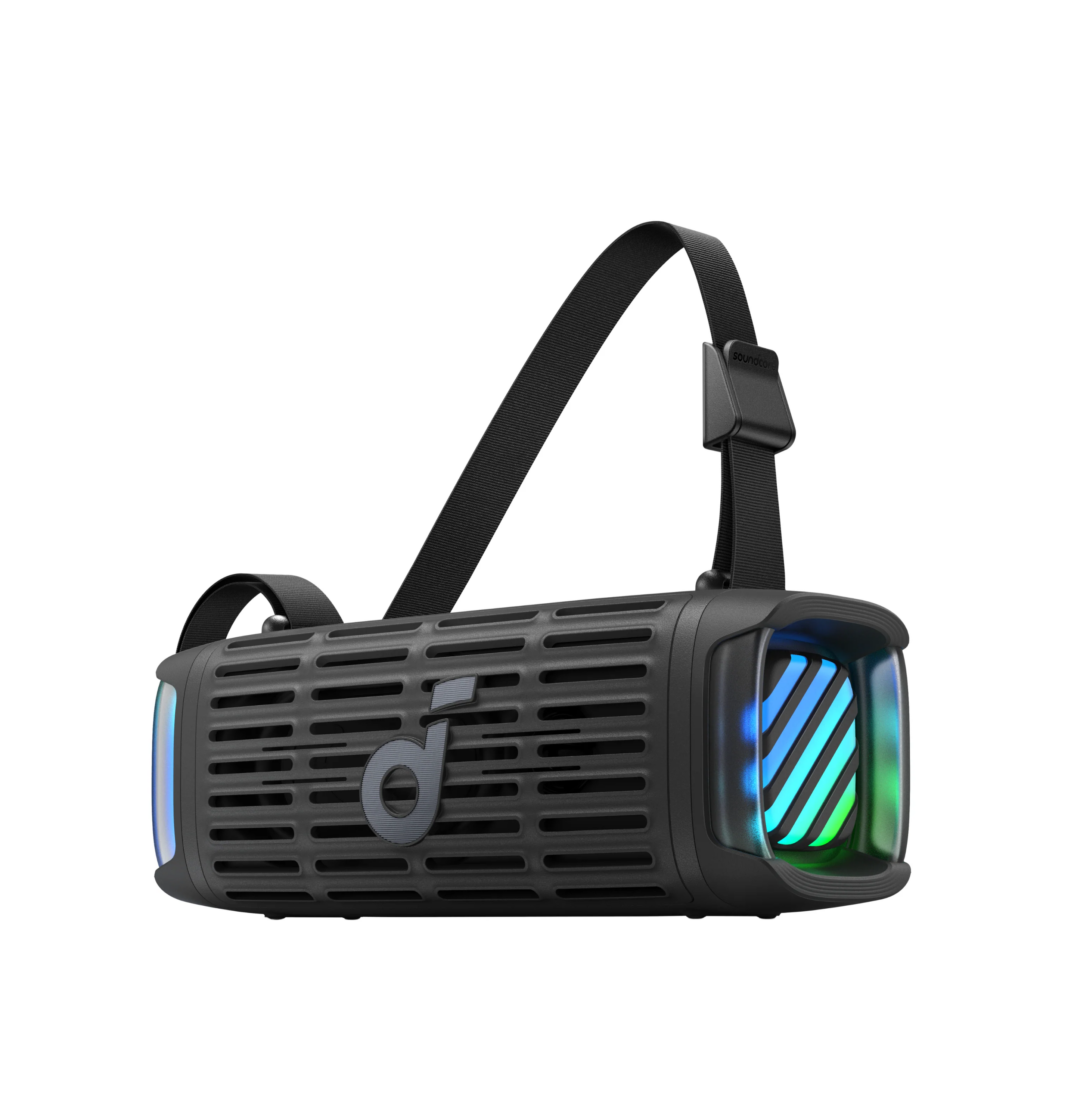 Soundcore Boom 3i schwarz Bluetooth-Lautsprecher (wasserdicht IP68, 50W BassUp, Bluetooth, Lichtshow + TWS-Stereo) - Bild 1