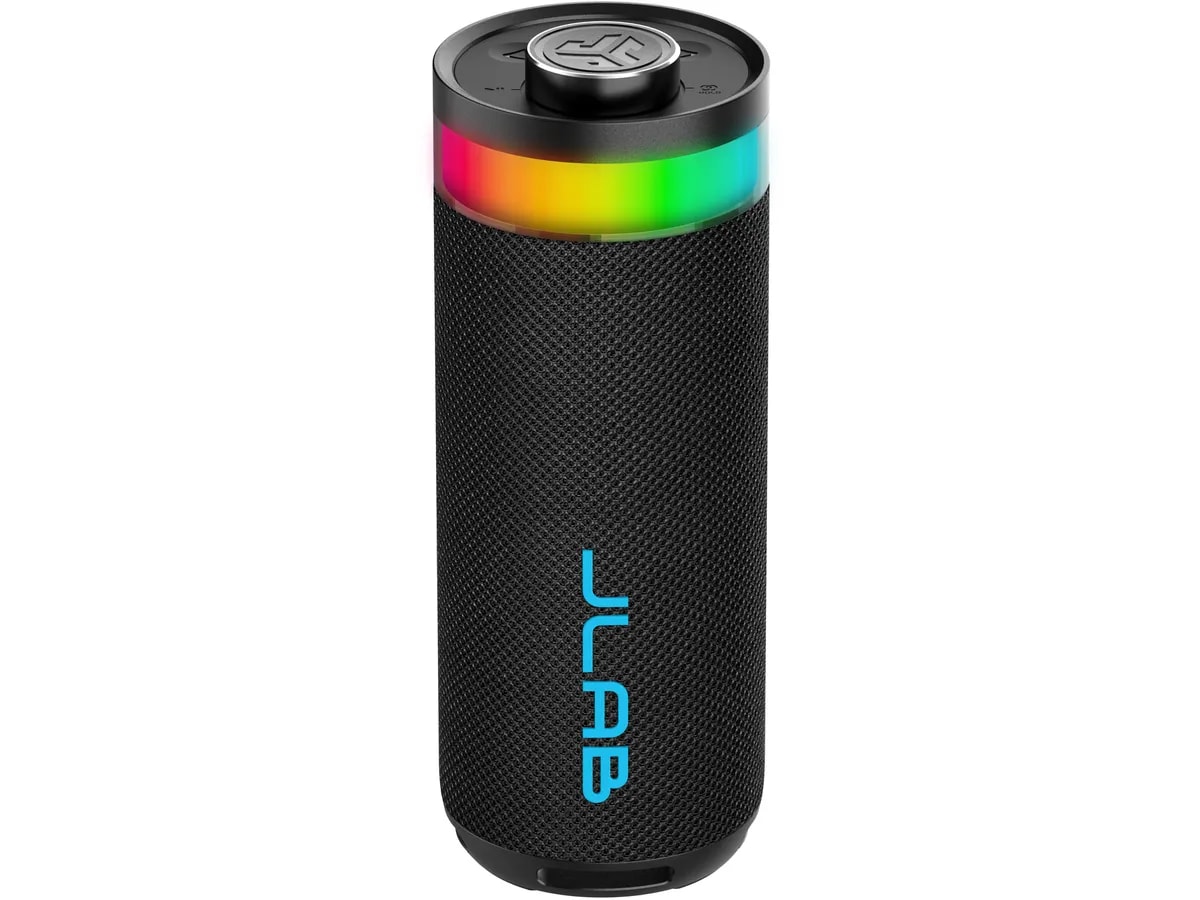 JLab Go Party Speaker schwarz (RGB-Beleuchtung, IP55-Wasserdichtigkeit, USB-C, Bluetooth, 10 Watt) - Bild 1