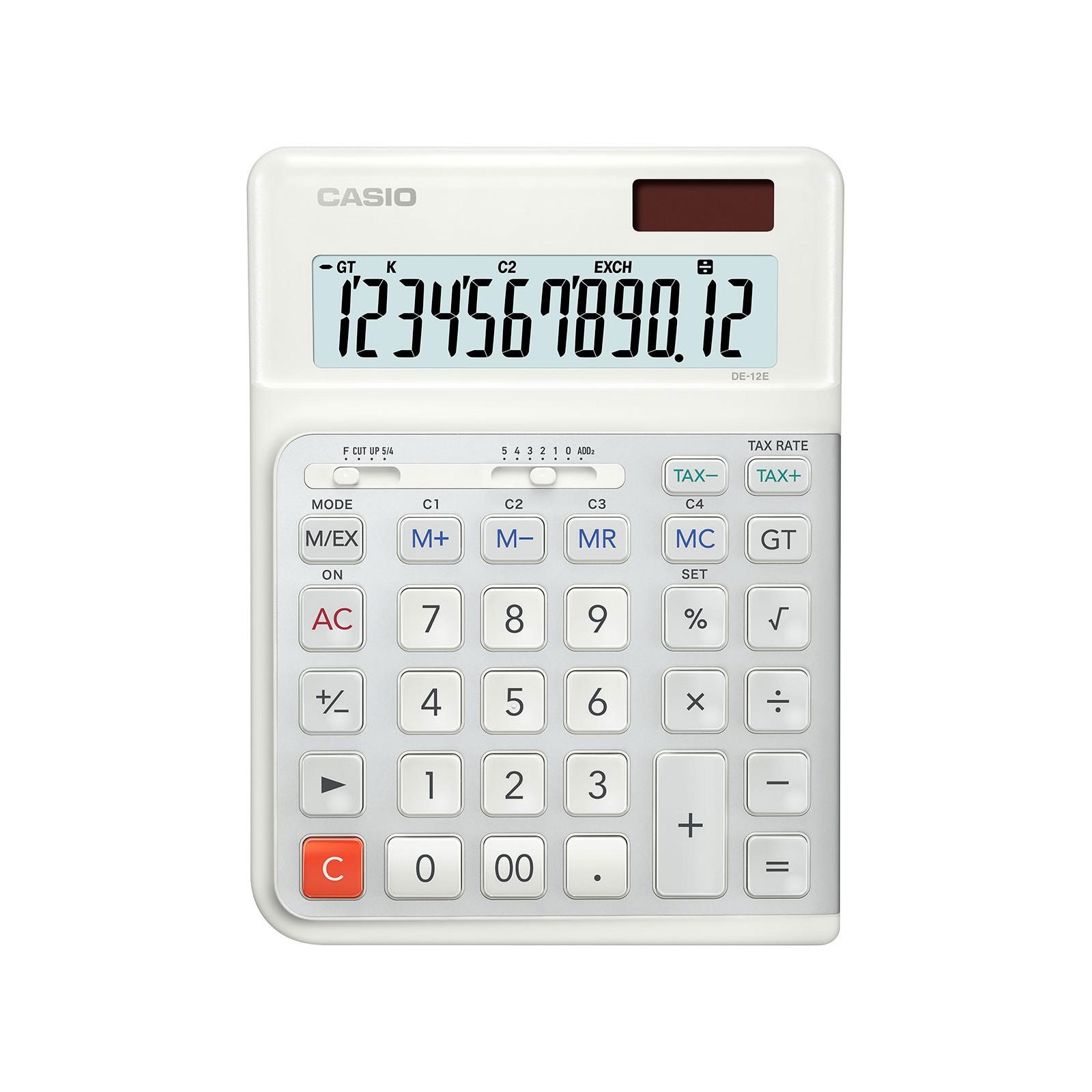 CASIO Taschenrechner DE-12E-WE wei&szlig; - Bild 1