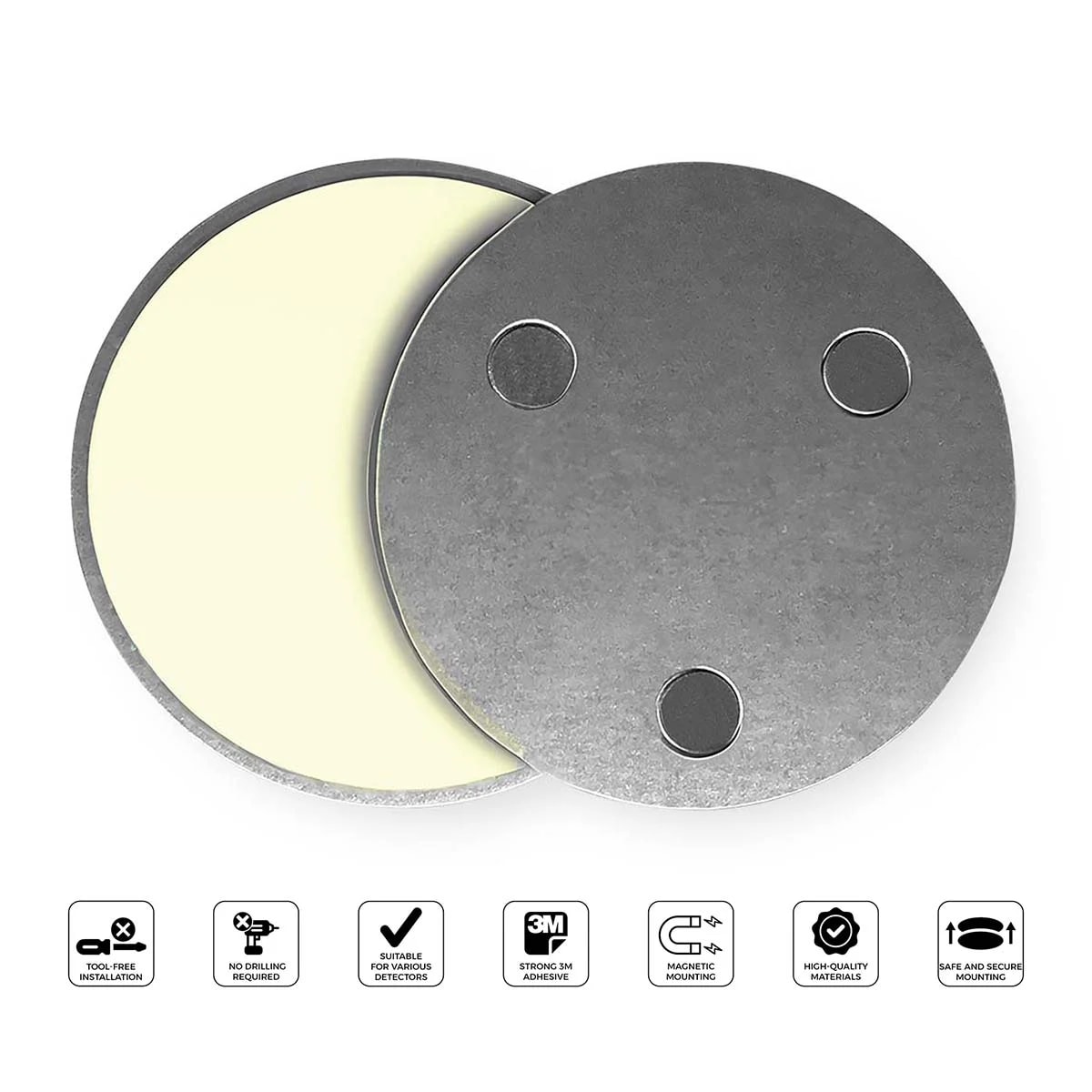 Alecto SMK10 Magnetischer Montagesatz f&uuml;r Rauch- und Kohlenmonoxidmelder - Bild 1