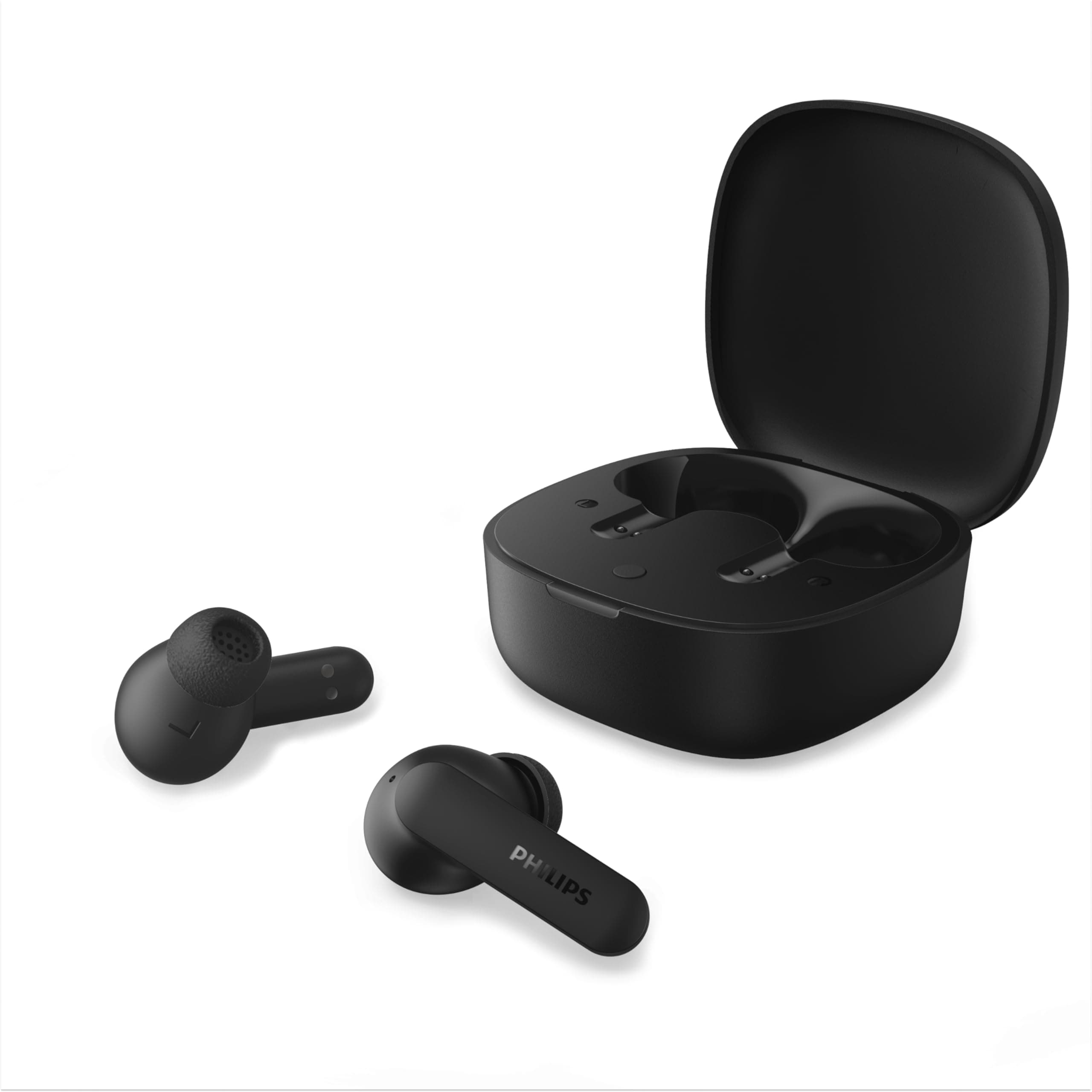 Philips TAT2100BK/00 TWS IE schwarz In-Ear Kopfh&ouml;rer (Bluetooth, IPX4, USB-C Ladecase) - Bild 1