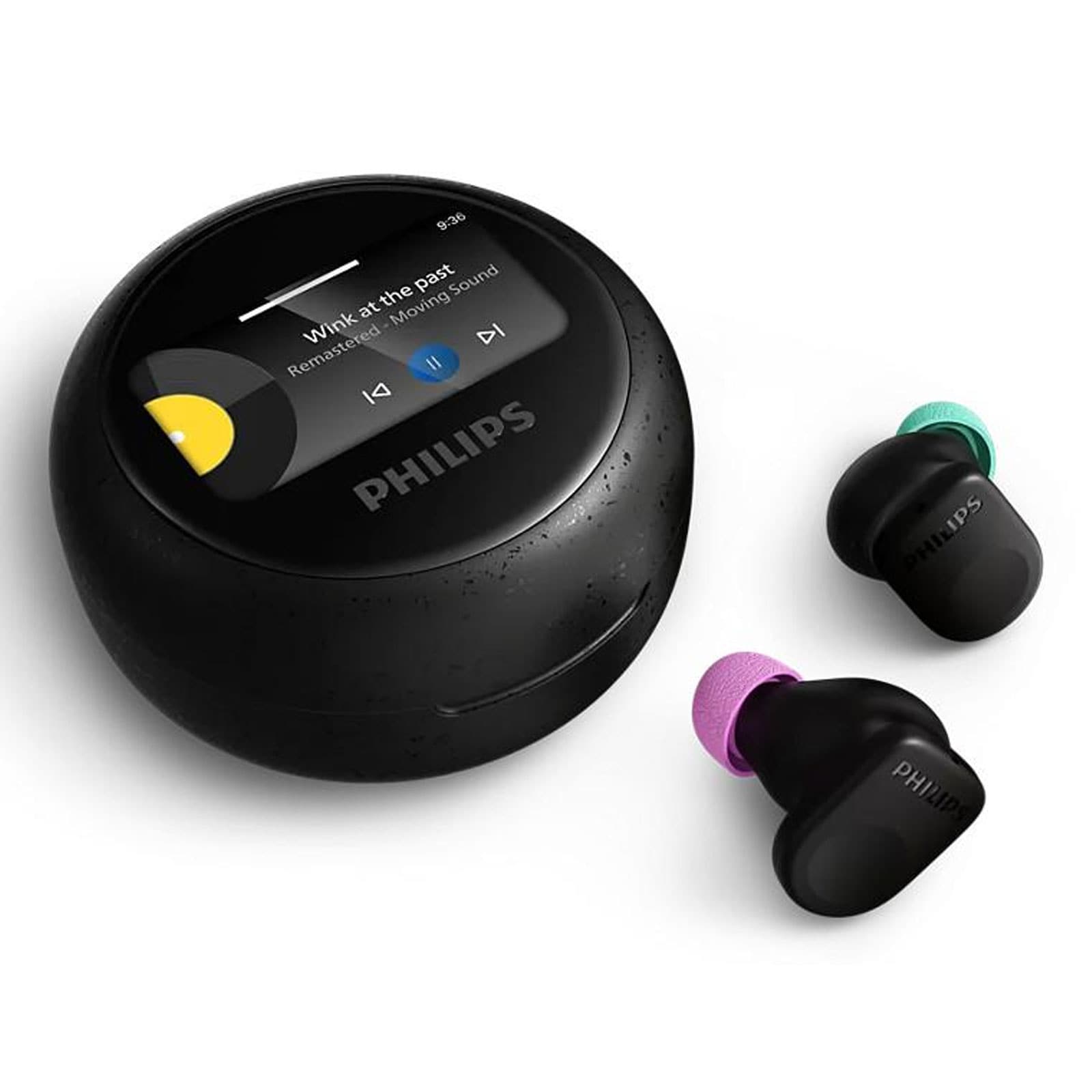 Philips TAMS3BK The Buds schwarz In-Ear Kopfh&ouml;rer (Headset-Funktion, Bluetooth, kabellos, Active Noise Cancelling (ANC), USB-C) - Bild 1