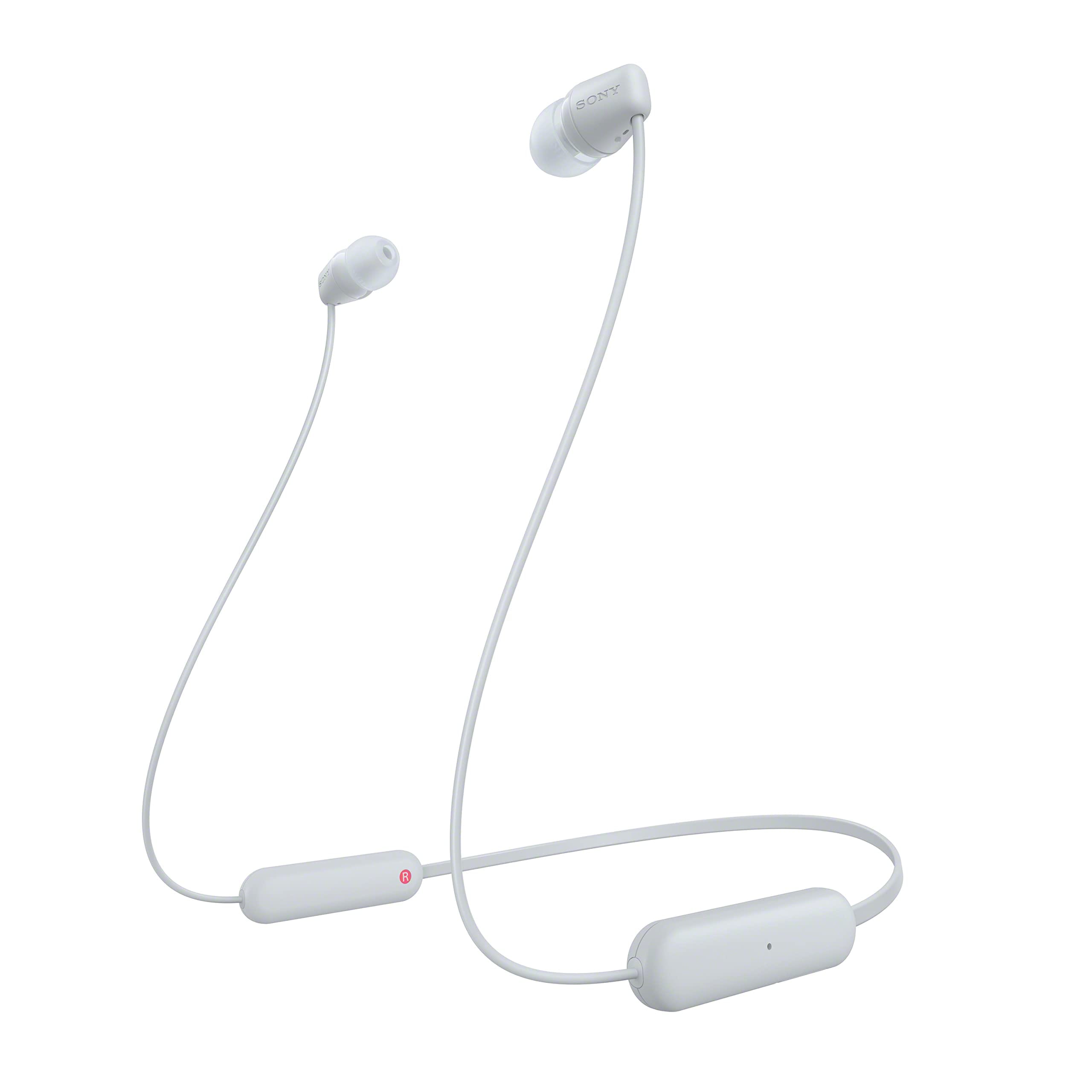 Sony In-Ear Kopfh&ouml;rer WI-C100W wei&szlig; (Headset-Funktion, Bluetooth, kabellos, Mikrofon) - Bild 1