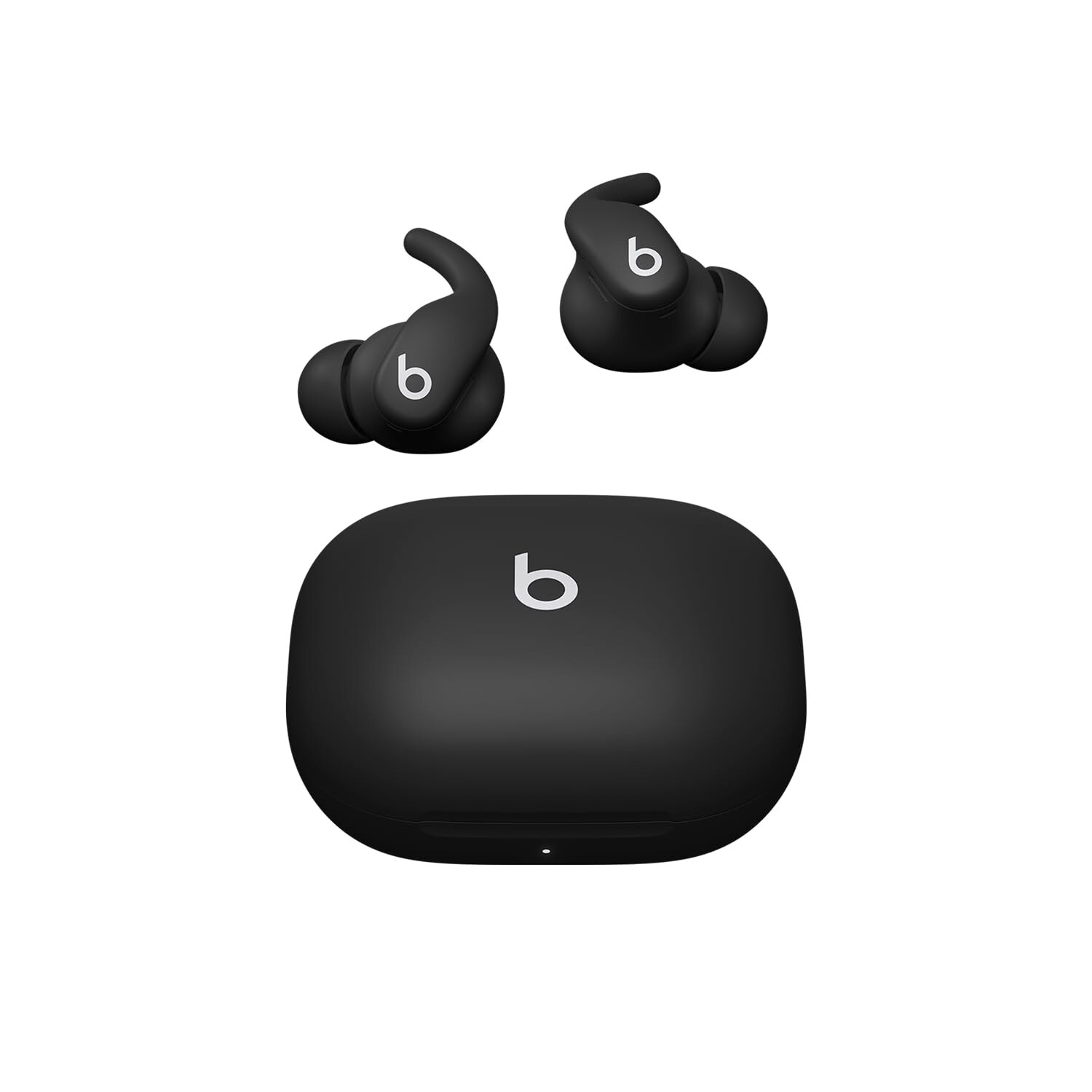 Beats In-Ear Kopfhörer Powerbeats Fit Diamantschwarz (Headset-Funktion, Bluetooth, Aktives Noise Cancelling, Transparenzmodus, Wingtips, Adaptiver EQ, Sport)