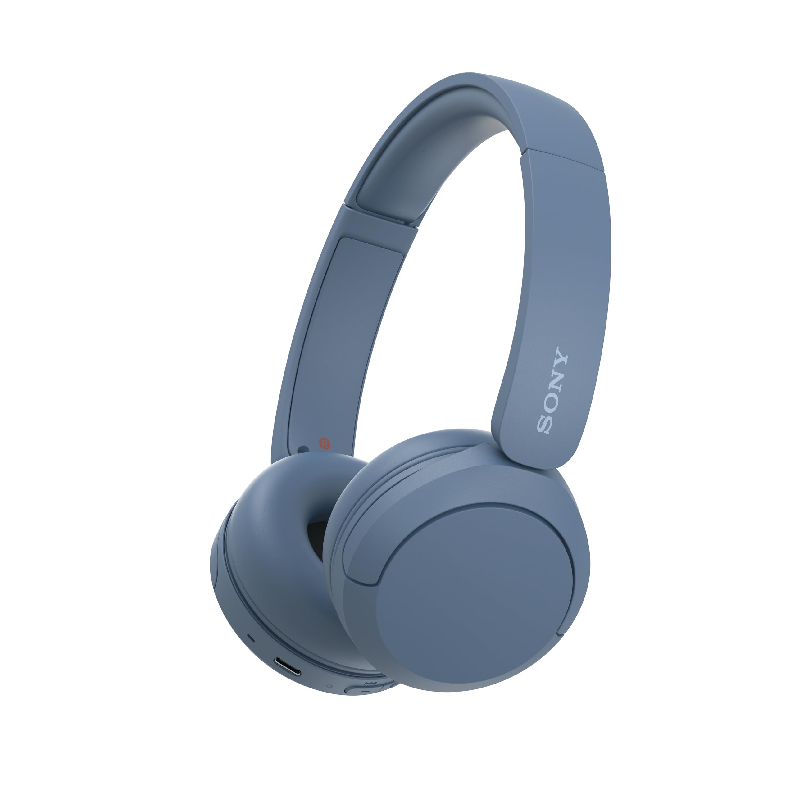 Sony WH-CH520 Blau On-Ear Kopfh&ouml;rer (Connect App, bis zu 50h Wiedergabezeit, 3 Minuten Schnellladen, Bluetooth, Mikrofon, Mehrfachkopplung) - Bild 1