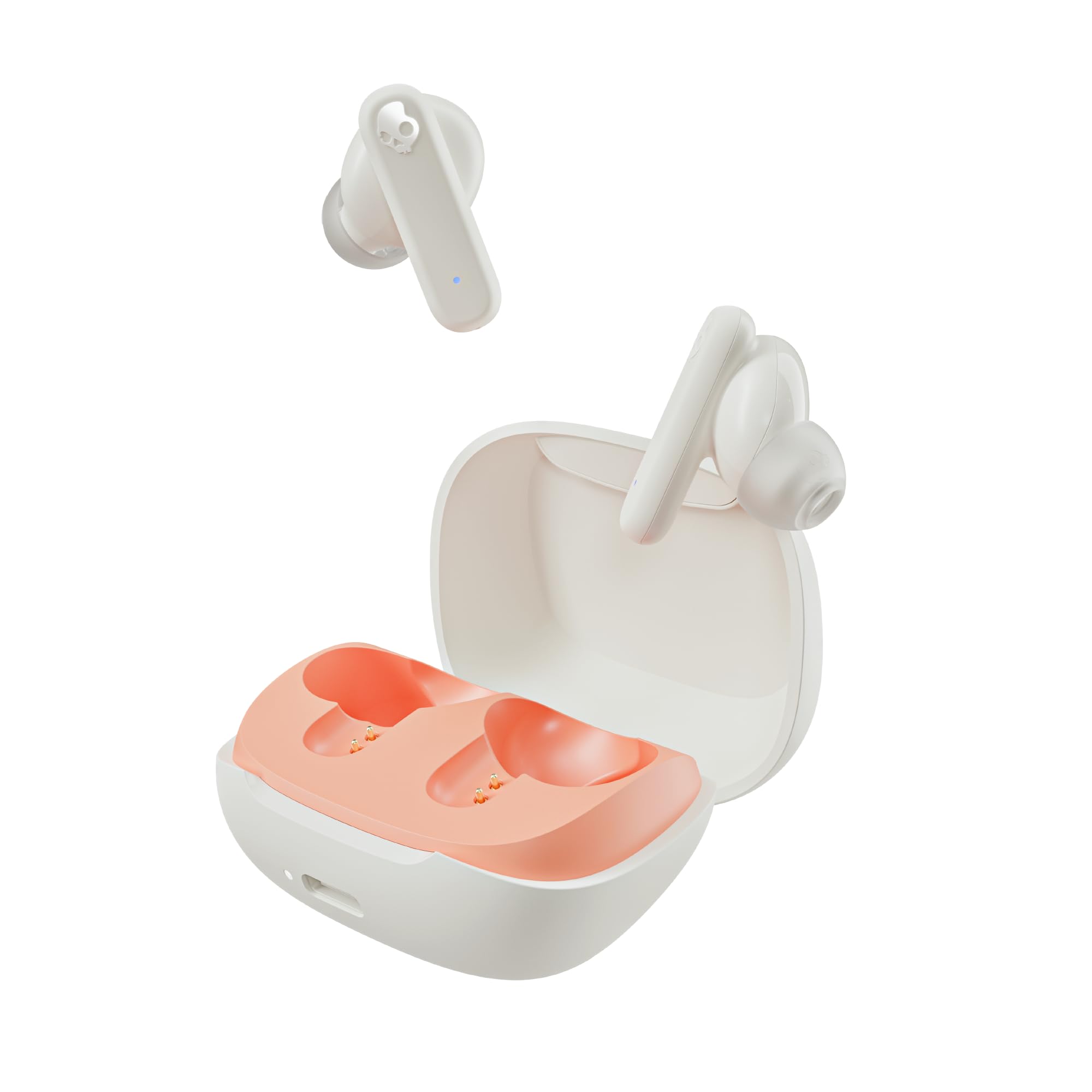 Skullcandy Smokin' Buds wei&szlig;/orange In-Ear Kopfh&ouml;rer (Bluetooth, kabellos, USB-C) - Bild 1