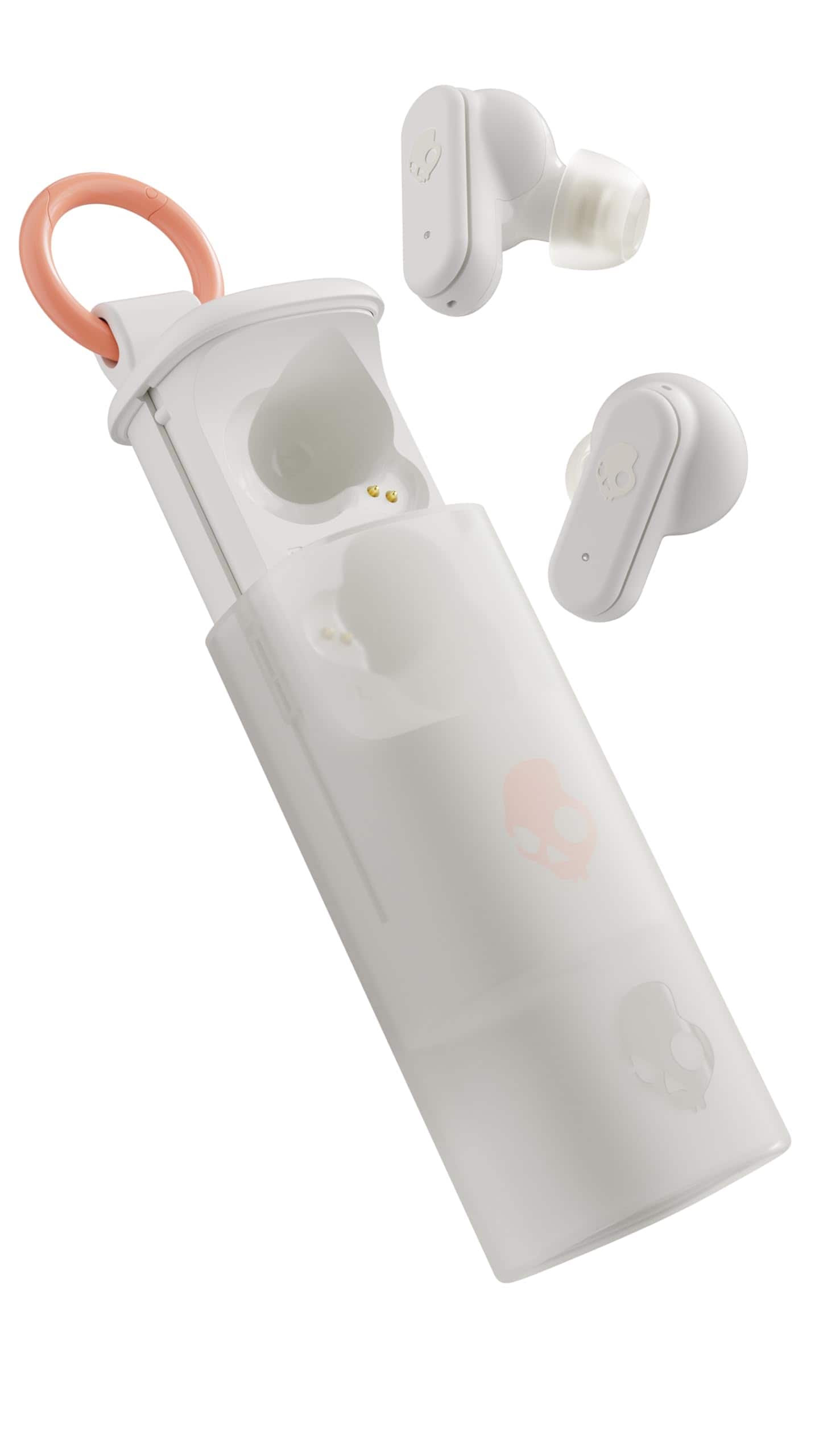 Skullcandy DIME EVO wei&szlig;/orange In-Ear Kopfh&ouml;rer (Bluetooth, kabellos, USB-C) - Bild 1
