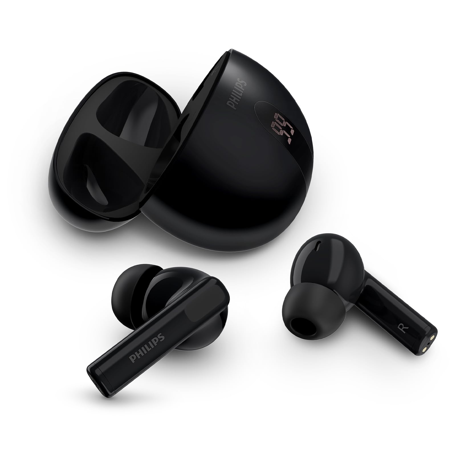 Philips TAT2520 schwarz True Wireless In-Ear Kopfh&ouml;rer (Headset-Funktion, Bluetooth, kabellos, ANC, USB) - Bild 1