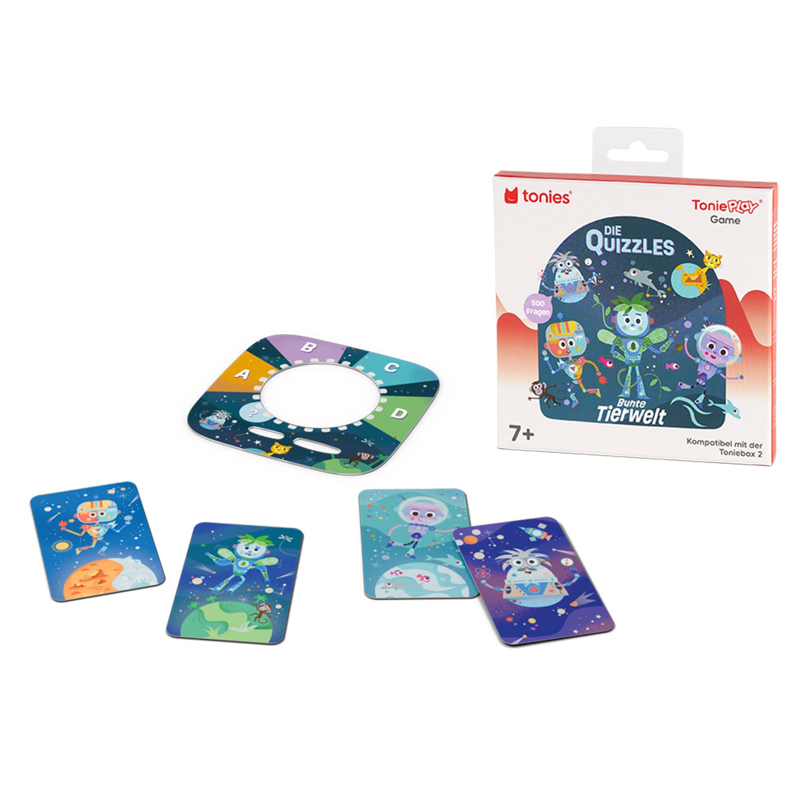 tonies Die Quizzles: Bunte Tierwelt Tonieplay Game S (ab 3 Jahren, ca. 270 Minuten Laufzeit, f&uuml;r toniebox 2) - Bild 1