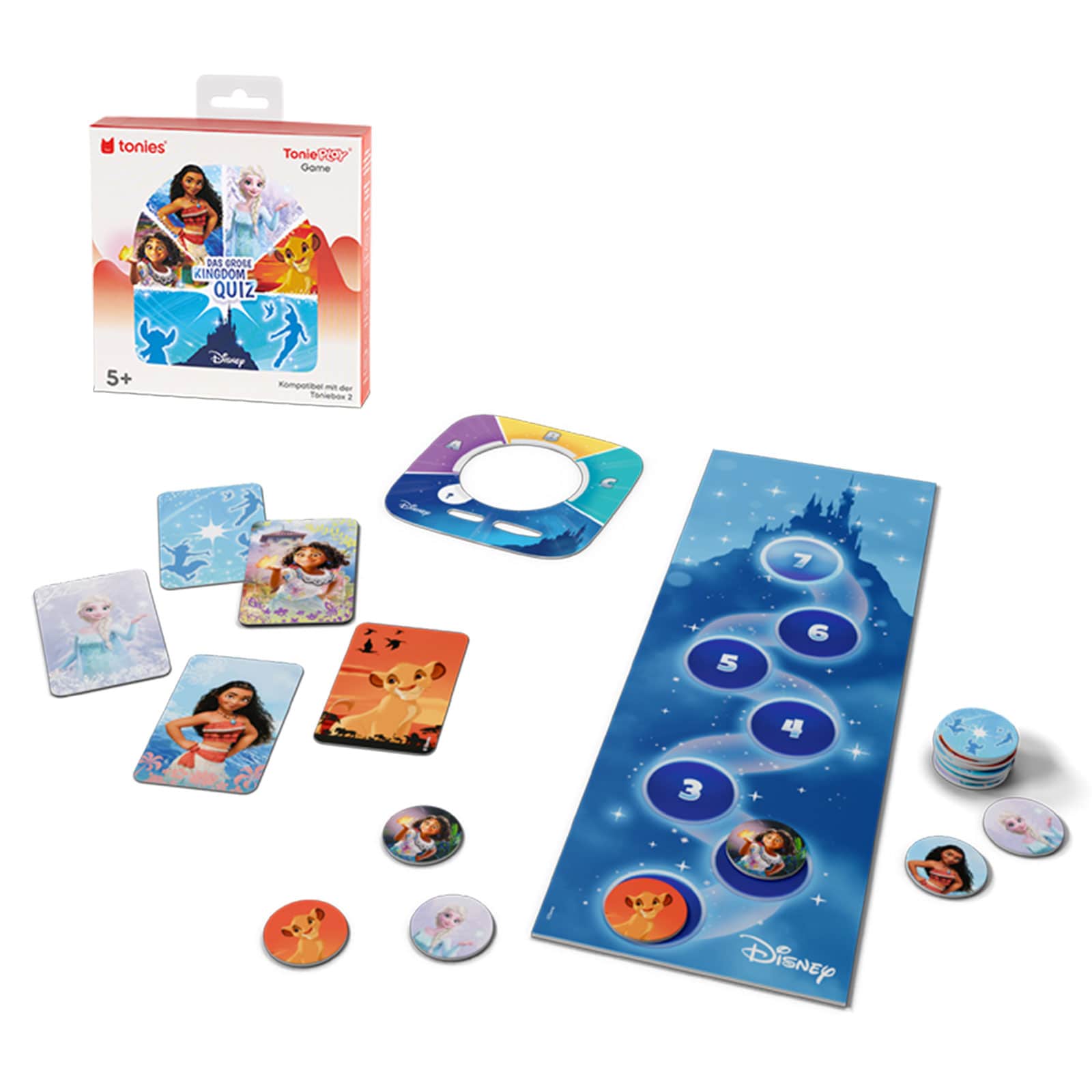 tonies Disney: Das gro&szlig;e Kingdom-Quiz Tonieplay Game M (ab 5 Jahren, ca. 95 Minuten Laufzeit, f&uuml;r toniebox 2) - Bild 1