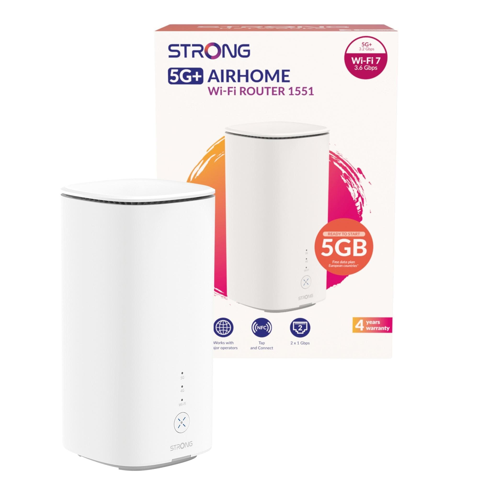 Strong 5G+ AIRHOME 1551 | Wi-Fi 7 (3,6 Gbit/s) Router (5G, Gigabit-LAN) - Bild 1