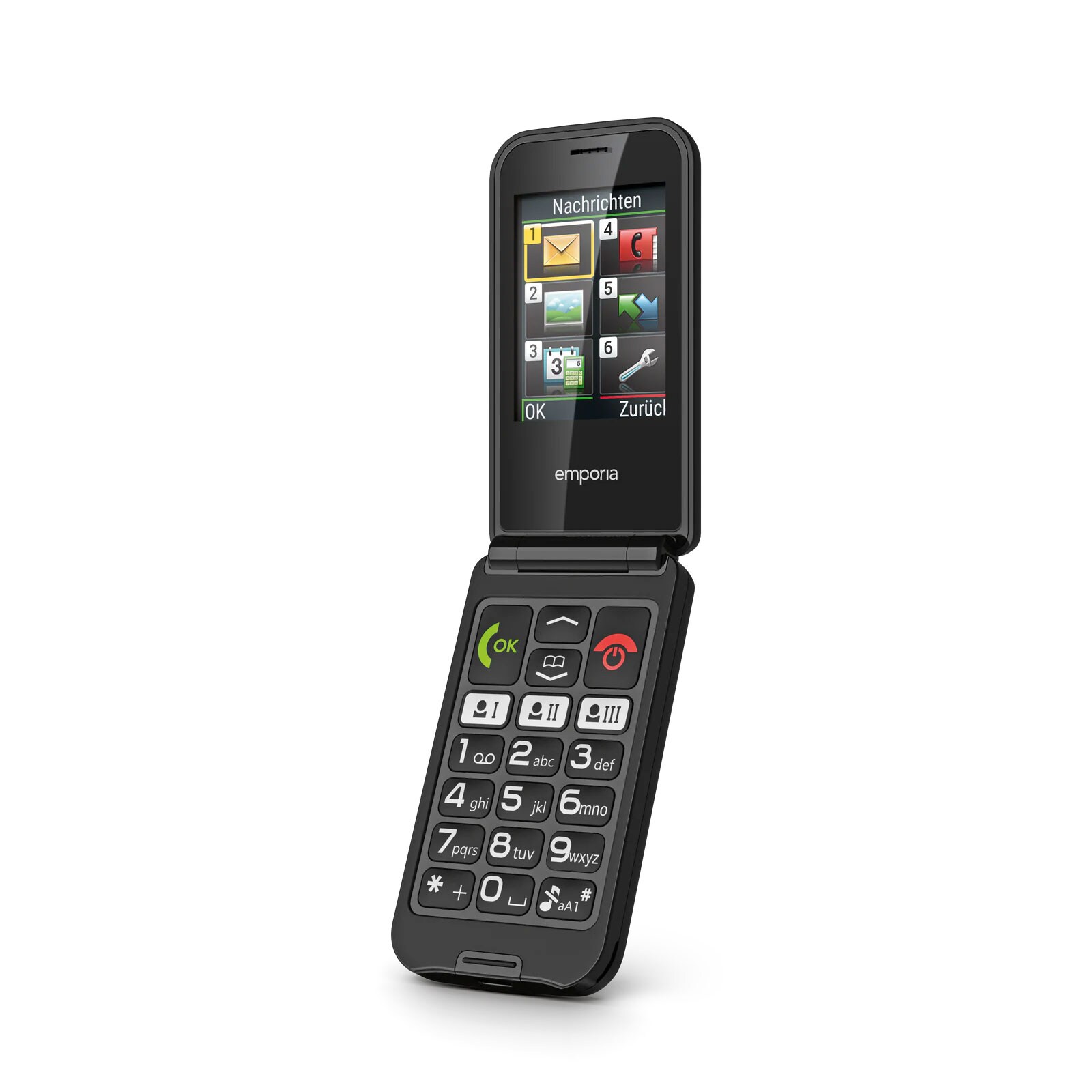 Emporia TALKglam 2G, Schwarz - Modell 2025 Handy (Seniorenhandy, Klapp) - Bild 1