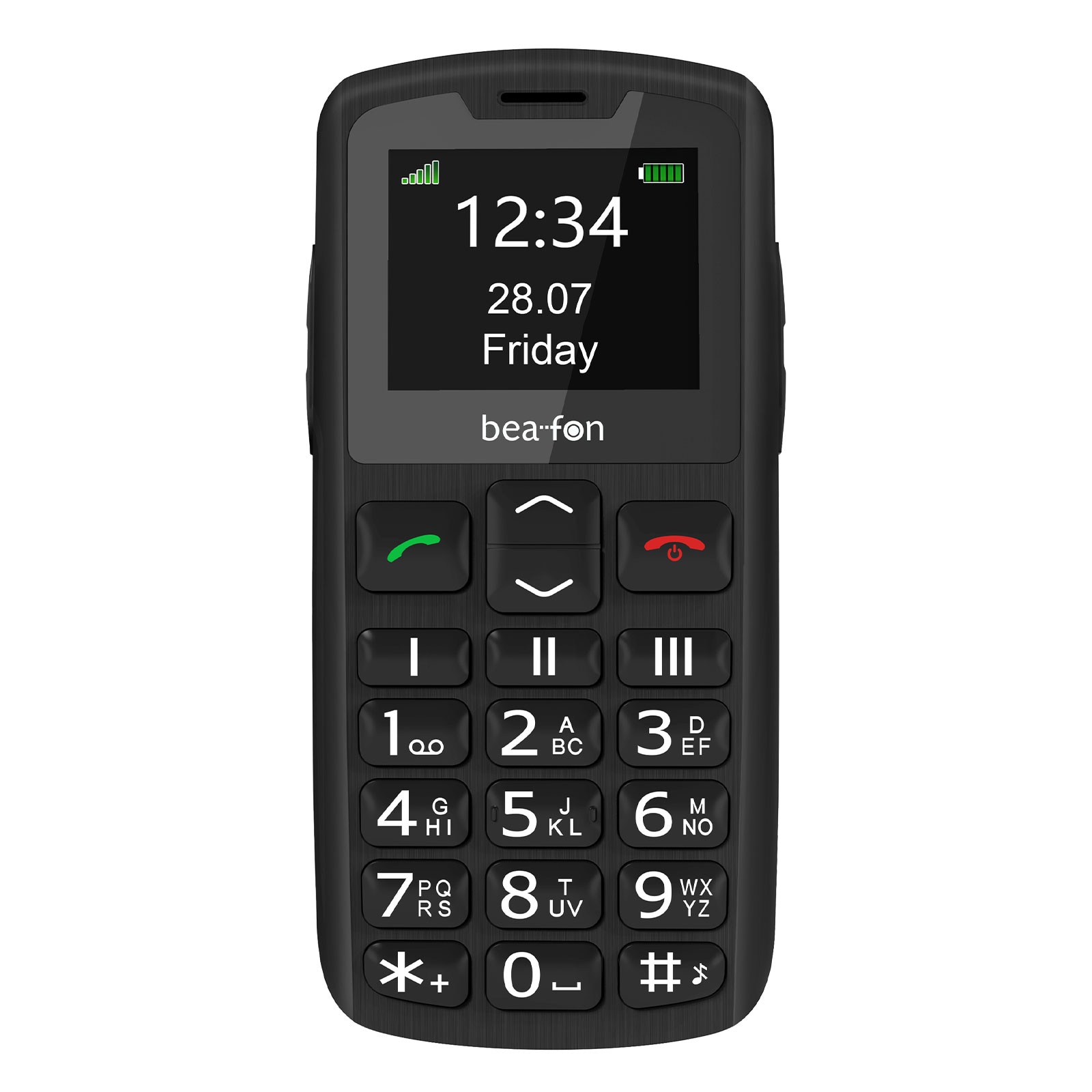 Beafon SL230 4G Handy, Schwarz - Modell 2025 (Seniorenhandy, Klapp) - Bild 1