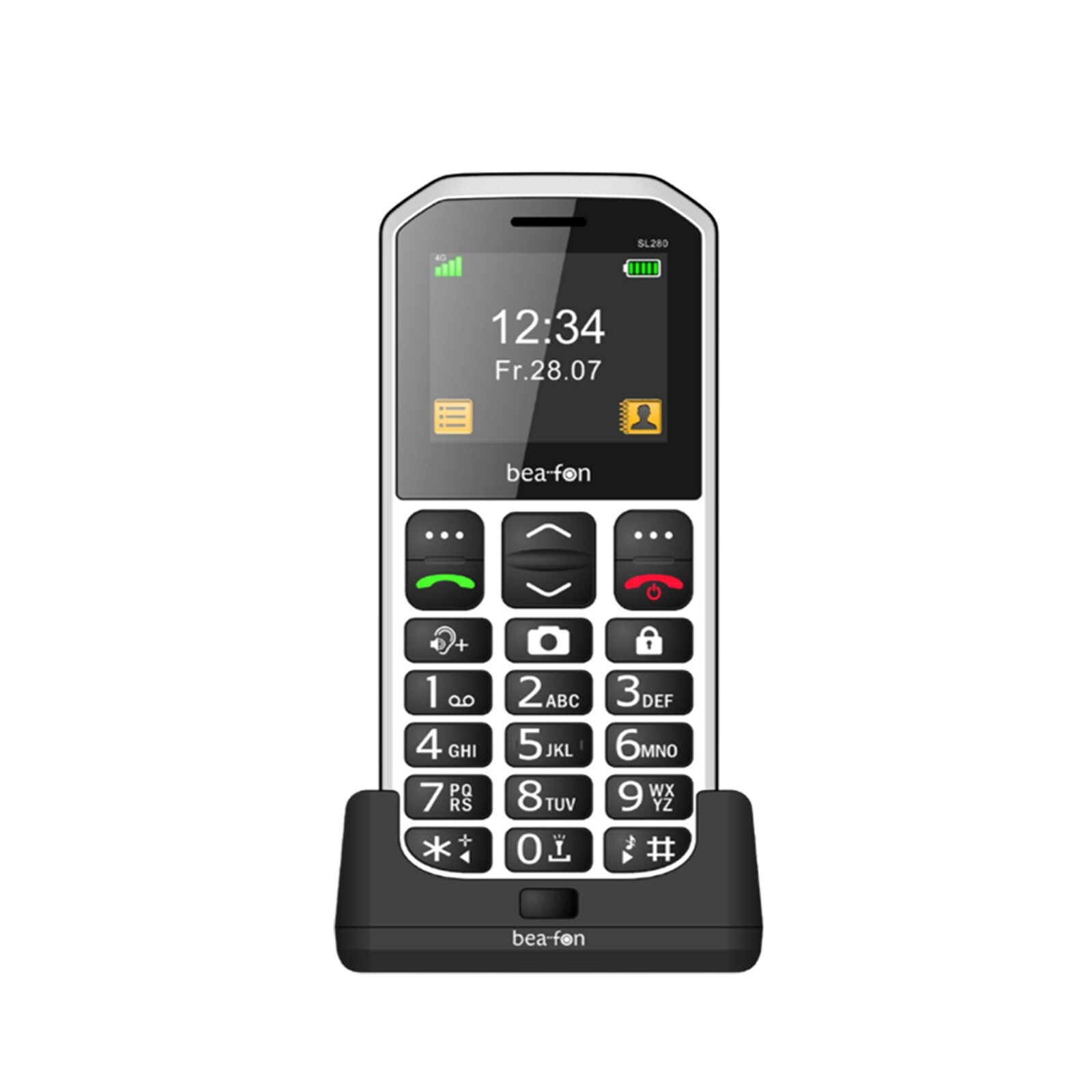 Beafon SL280 Pro, Schwarz/Wei&szlig; Handy (Seniorenhandy) - Bild 1