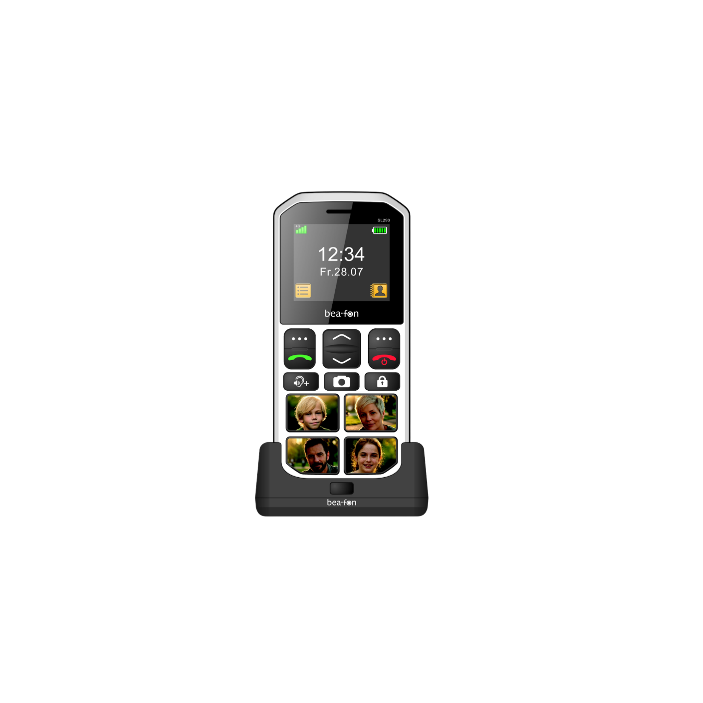 Beafon SL290 Pro, Schwarz/Wei&szlig; Handy (Seniorenhandy) - Bild 1