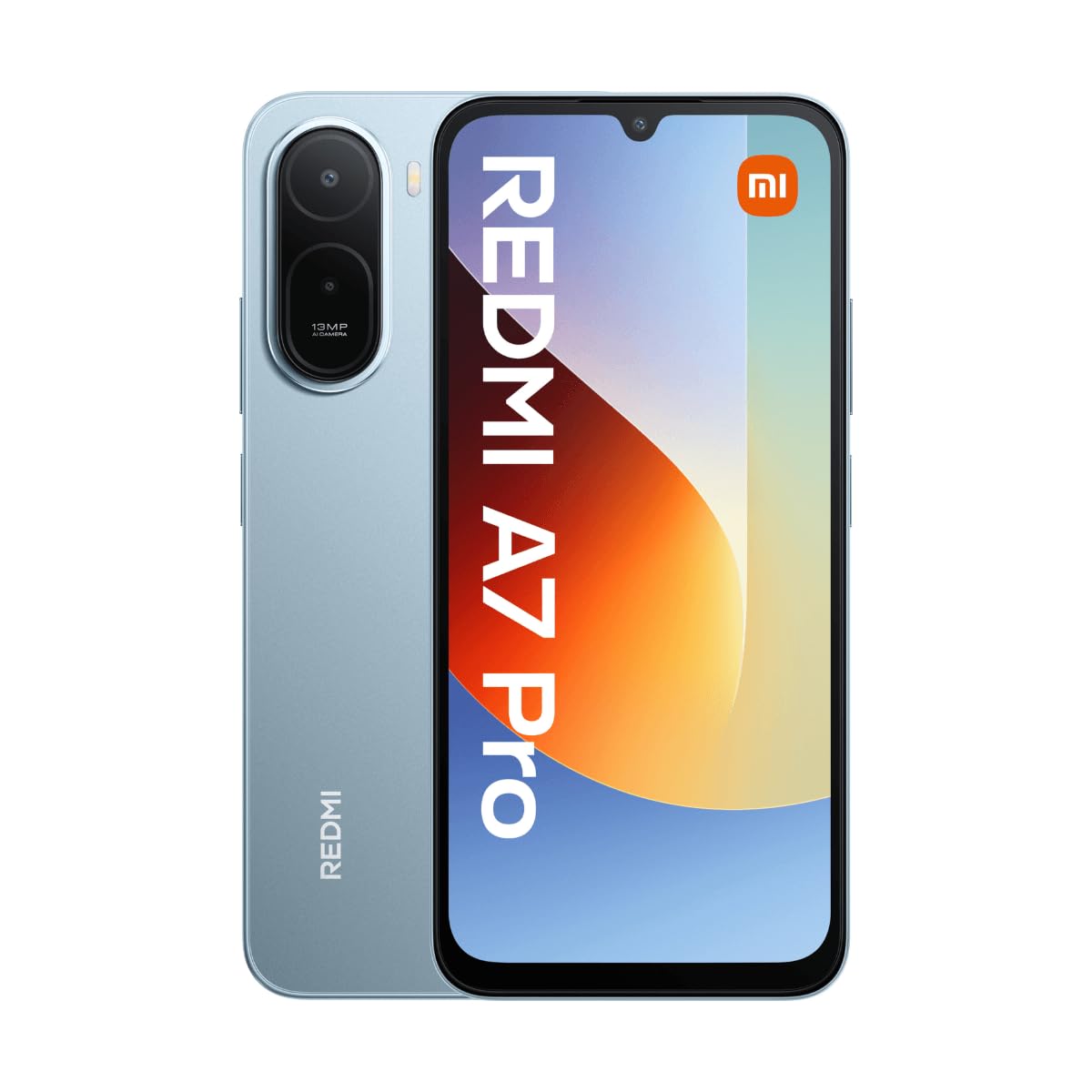 Xiaomi Redmi A7 Pro 4GB + 64GB Mist Blue Smartphone (6,9 Zoll, 13 MP, Dual-Kamera, 6.000-mAh, Octa-Core, Fingerabdrucksensor, Gesichtserkennung, blau) - Bild 1