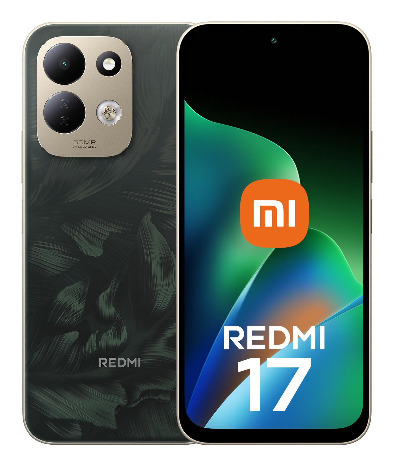 Xiaomi Redmi 17 4G 4GB + 128GB Oak Green Smartphone (6,9 Zoll, 50 MP, 7.500-mAh, Octa-Core, Fingerabdrucksensor, Gesichtserkennung) - Bild 1
