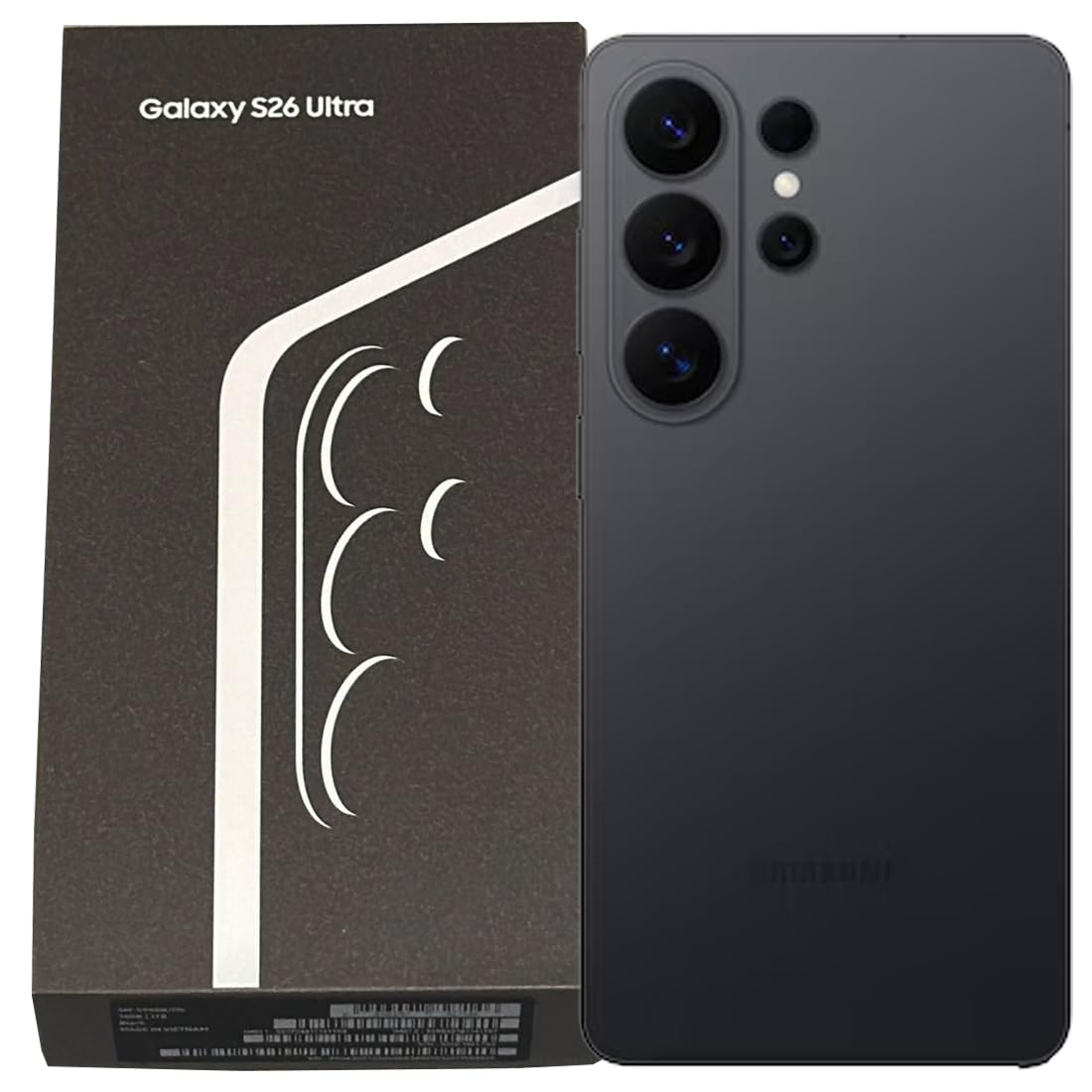 Samsung Galaxy S26 Ultra 256GB 5G, Black Smartphone (6,9 Zoll, 200 MP, Triple-Kamera, 5.000-mAh, Octa-Core, Fingerabdrucksensor, Gesichtserkennung, Privacy Display, schwarz) - Bild 1