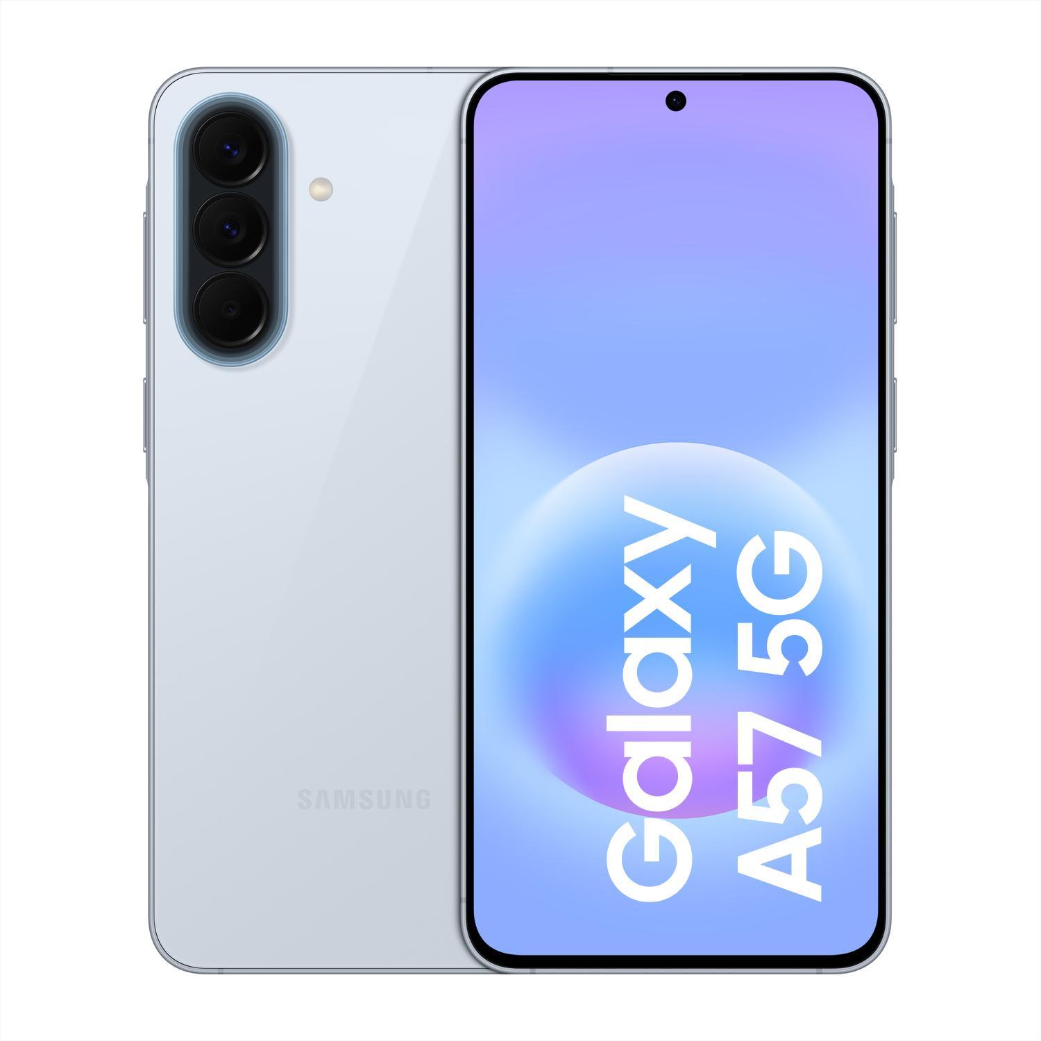 Samsung Galaxy A57 5G 128GB Awesome Icyblue Smartphone (6,7 Zoll, 50 MP, Triple-Kamera, 5.000 mAh, Octa-Core, Fingerabdrucksensor, Gesichtserkennung, Blau) - Bild 1